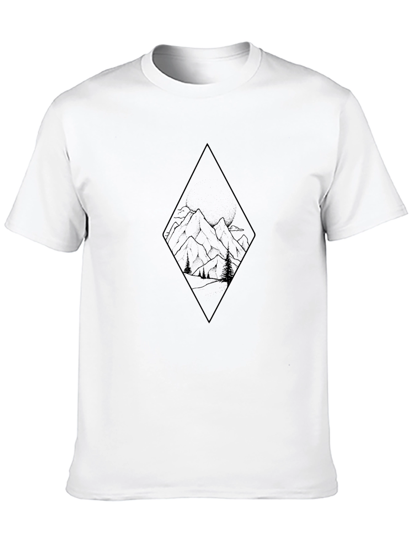 Black Mountain Graphic Black T-Shirt view 10
