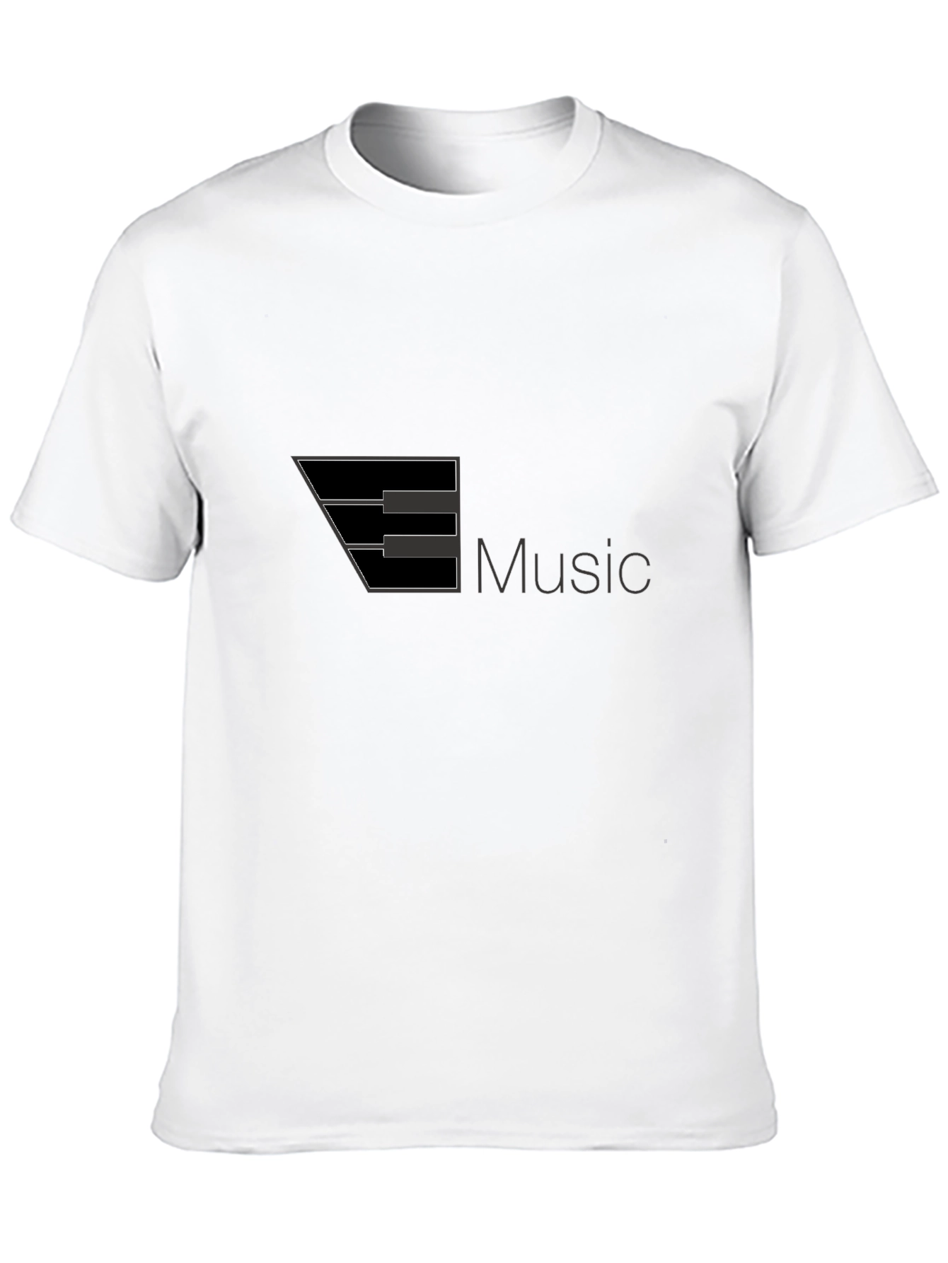 Black Music Keyboard Graphic Black T-Shirt view 10