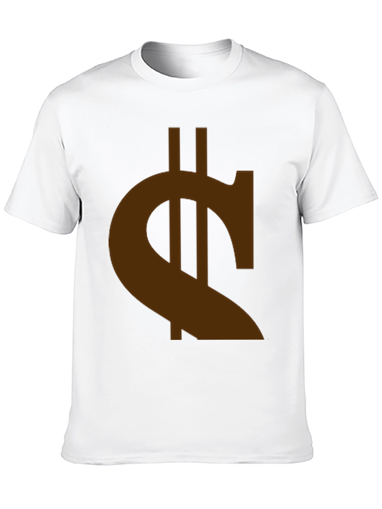 Black Black T-Shirt with Brown Currency Symbol Graphic view 10