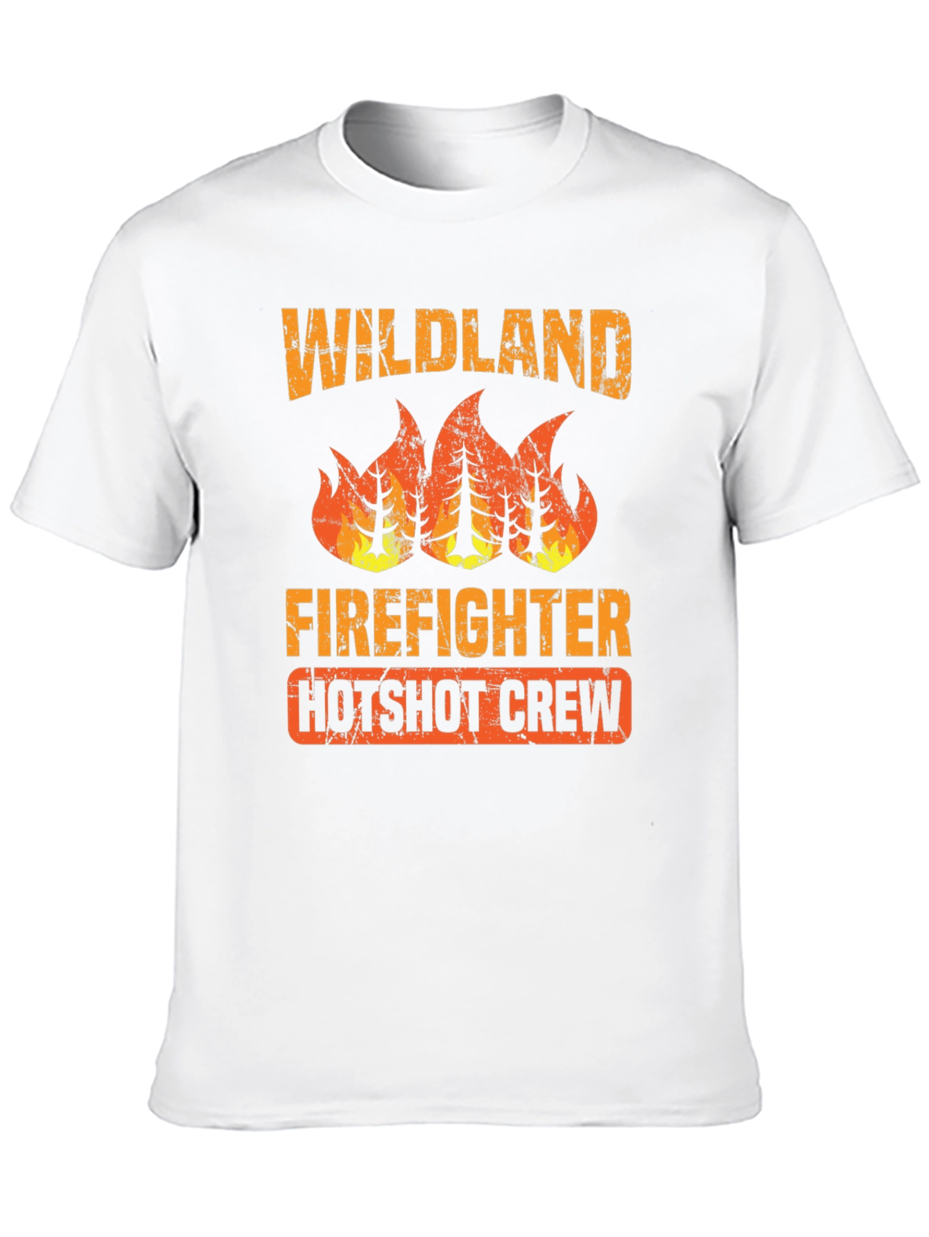 Black Wildland Firefighter Hotshot Crew Graphic Tee view 10