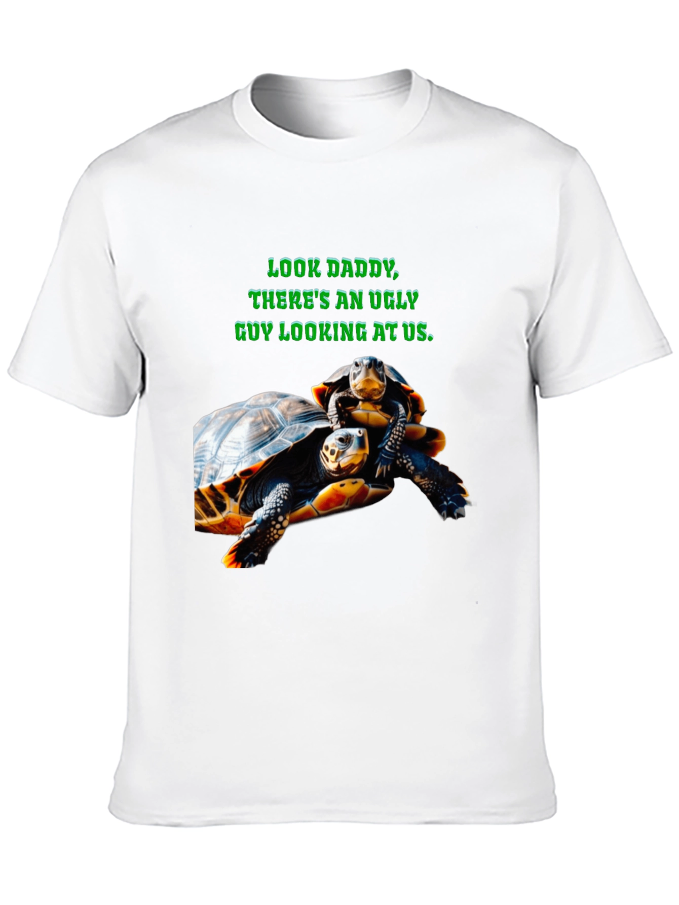 Black Ugly Guy Turtle Graphic Tee - Black view 10