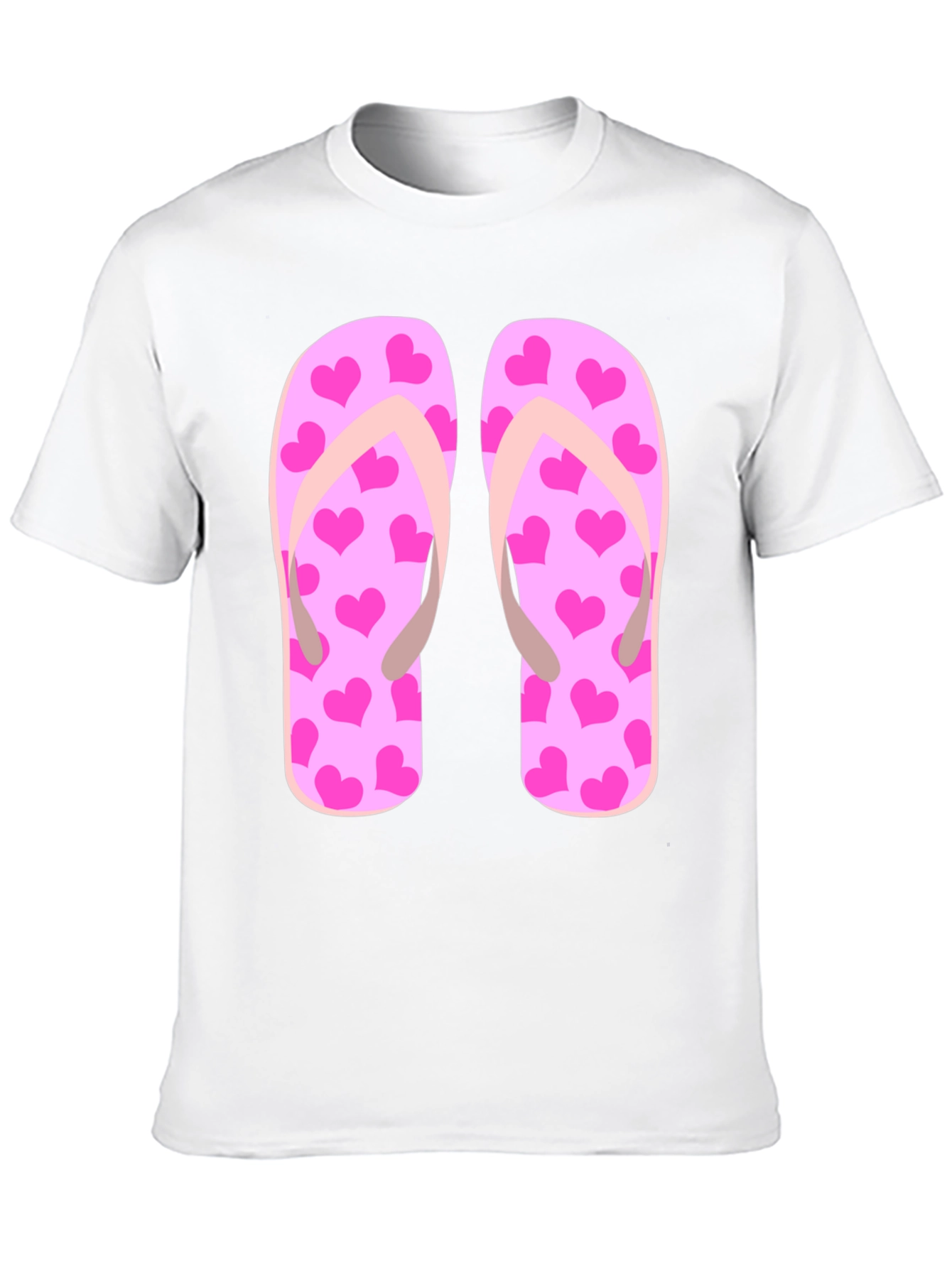Black Flip Flop Heart Print Tee view 10