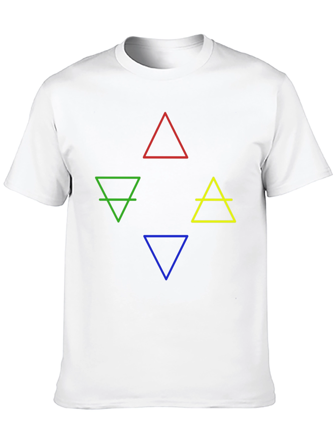 Black Elements Symbol Graphic T-Shirt - Earth, Fire, Water, Air view 10