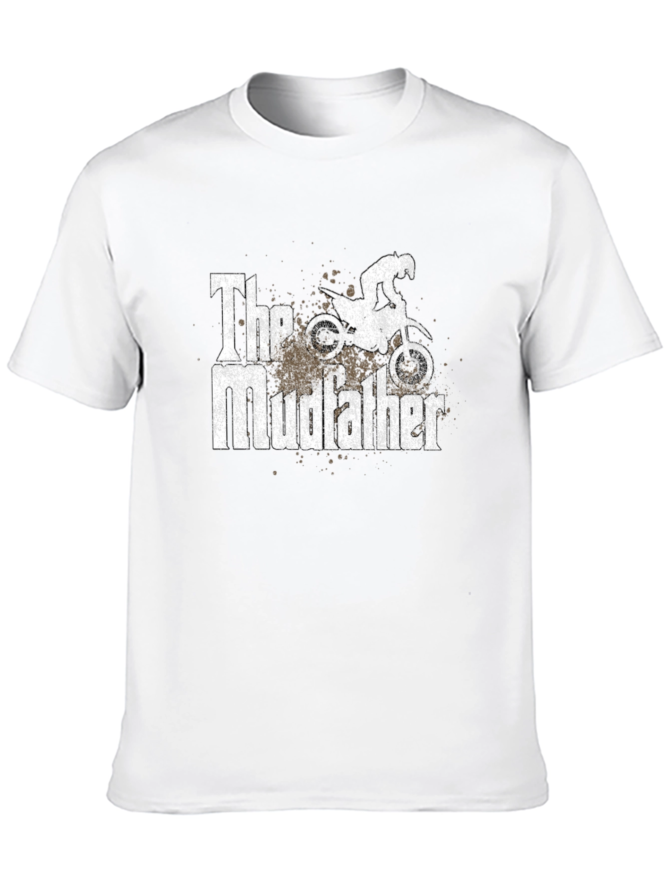 Black The Mudfather Dirt Bike T-Shirt - Black view 10