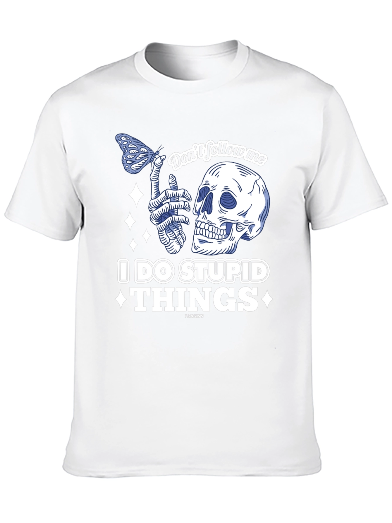 Black Don't Follow Me Funny Graphic T-Shirt view 10