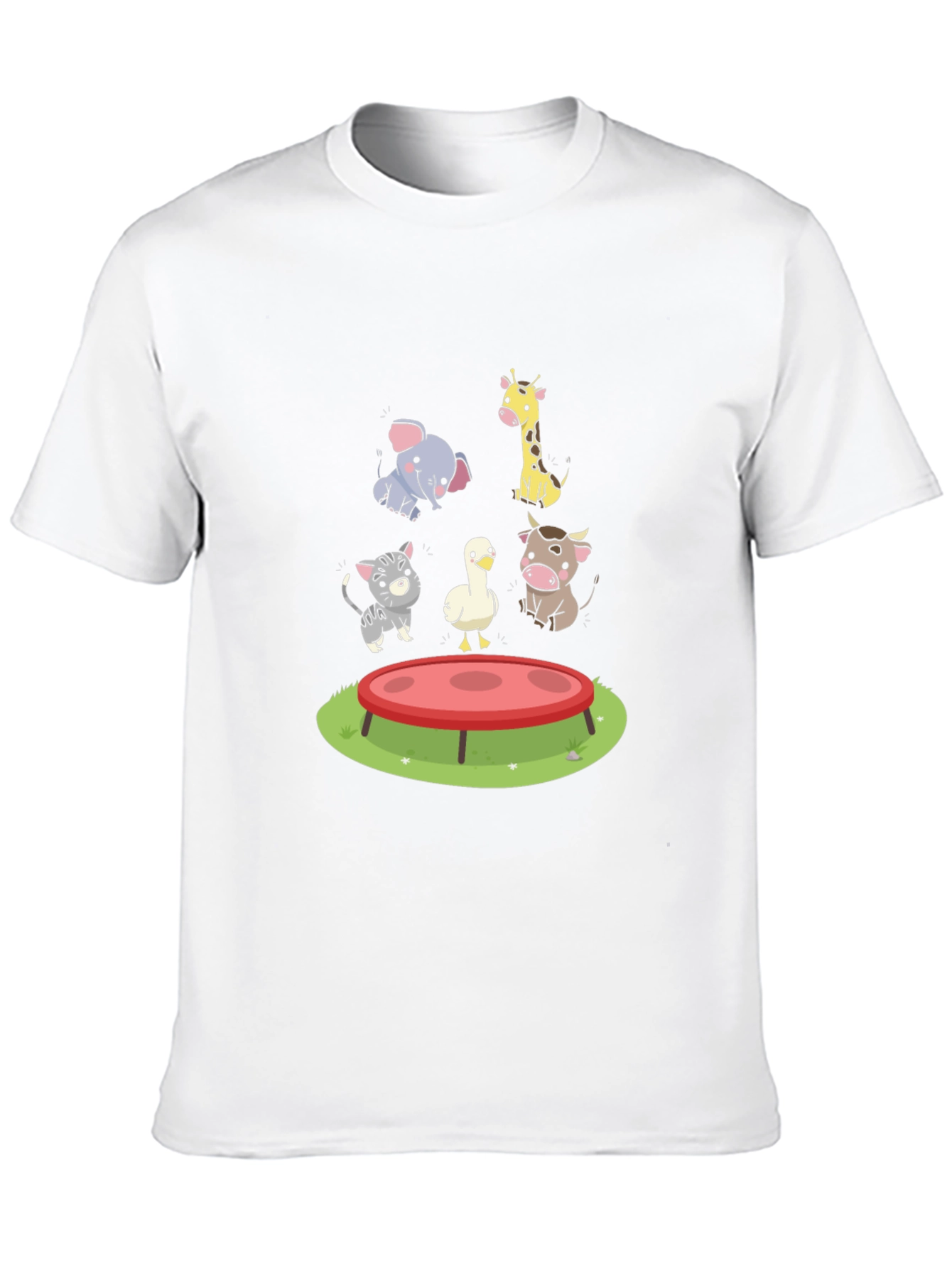 Black Cartoon Animals T-Shirt view 10