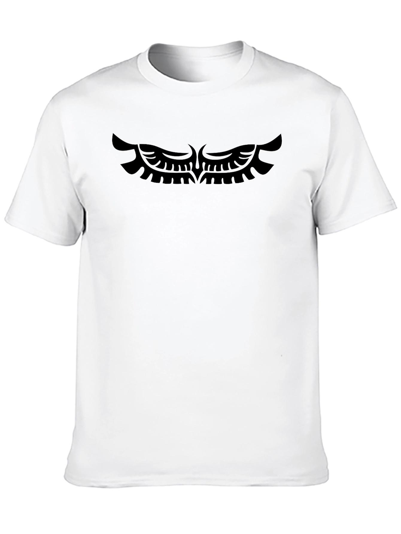 Black Black T-Shirt with Wings Graphic view 10