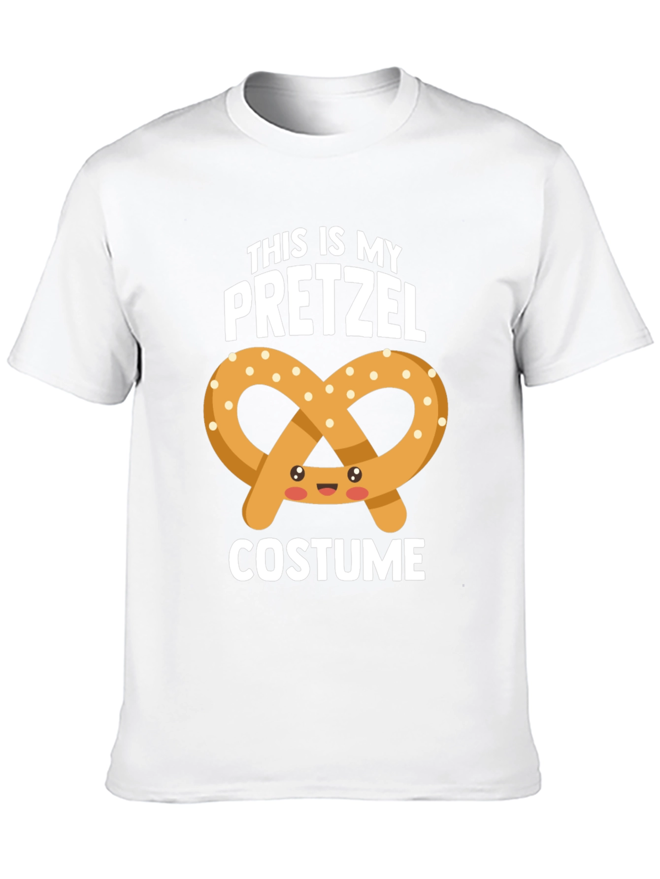Black Funny Pretzel Costume T-Shirt view 10