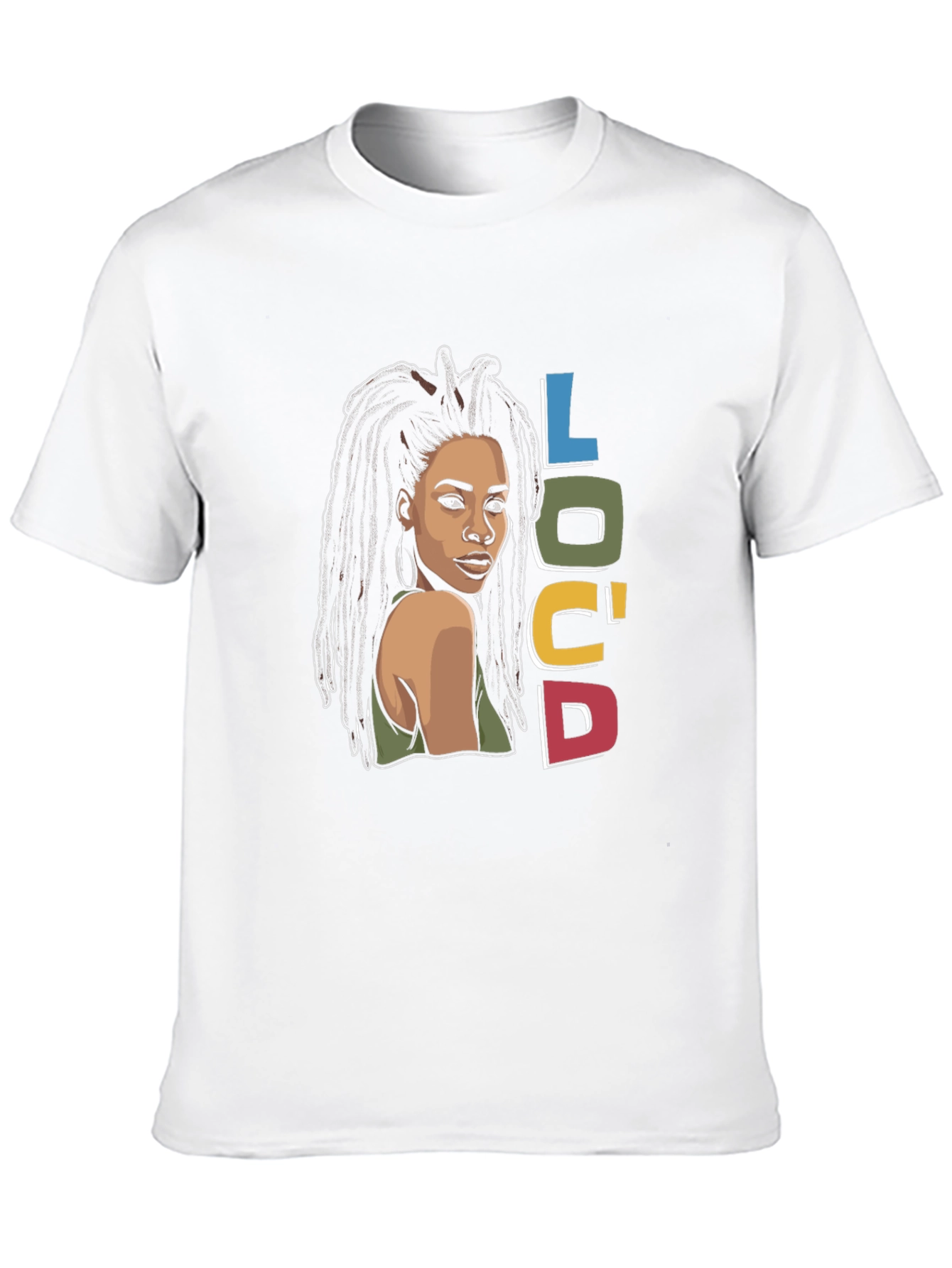 Black Loc'd Woman Graphic Tee - Stylish & Unique view 10