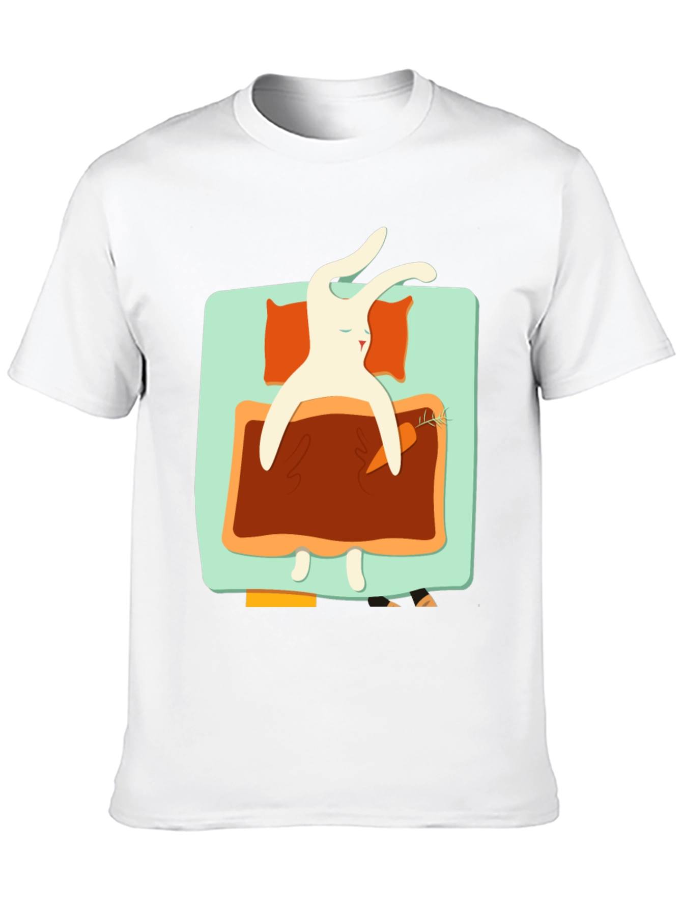Sleeping Rabbit Graphic T-Shirt - Cozy & Cute - 10