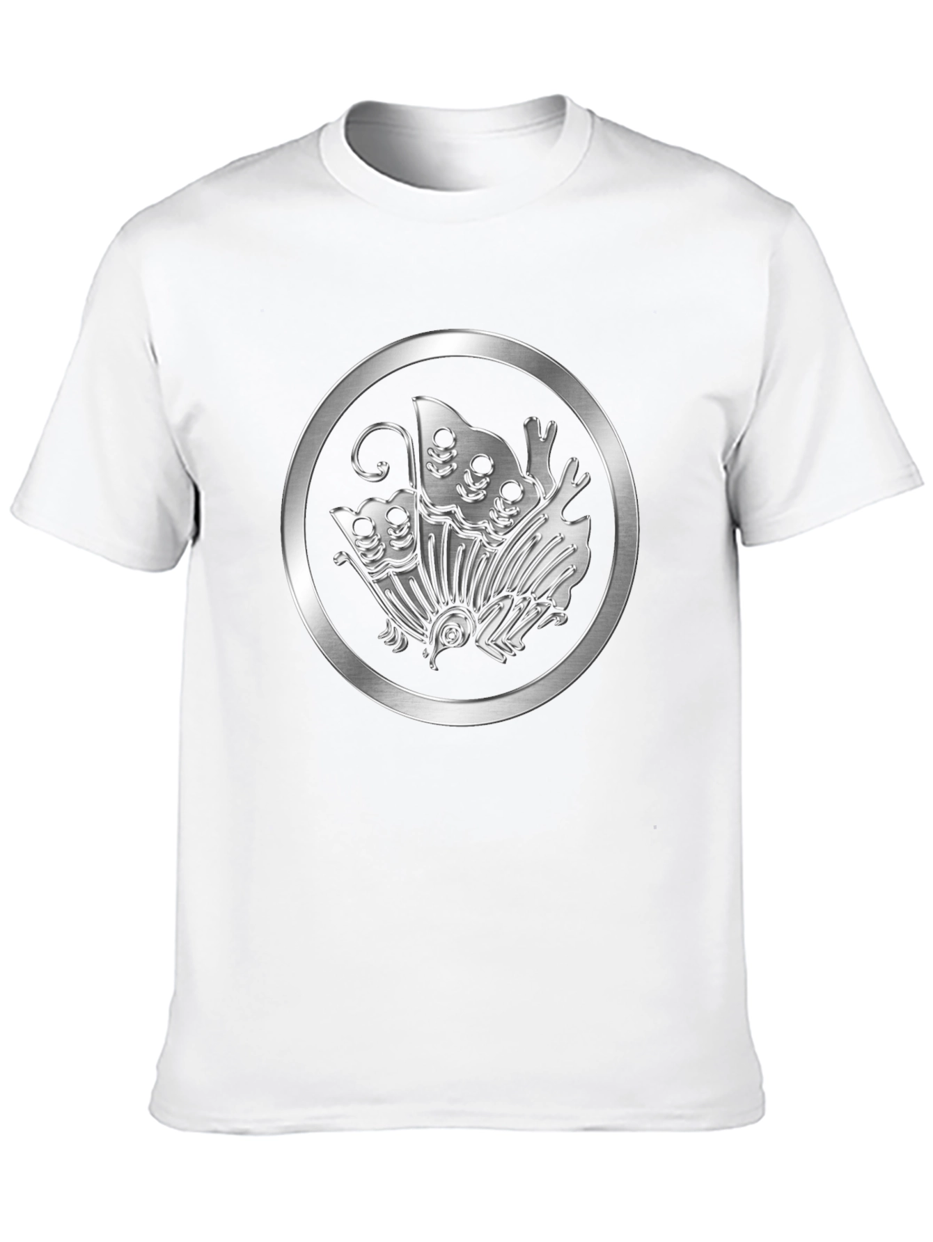 Black Butterfly Kamon T-Shirt - Japanese Crest Design view 10