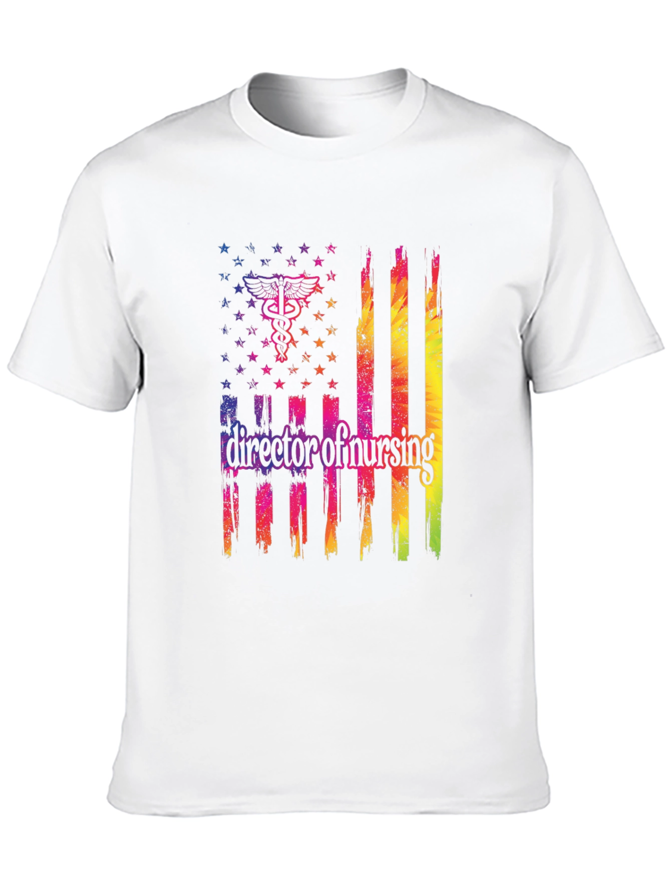 Director of Nursing American Flag Graphic Tee - 10