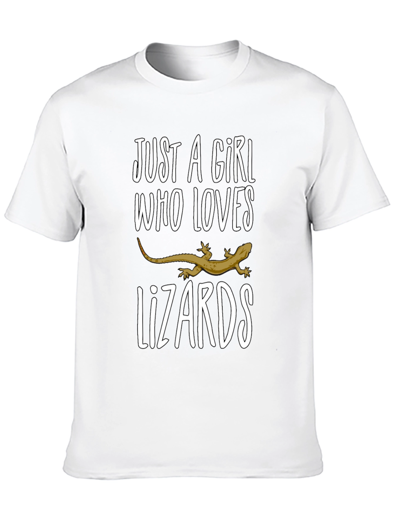 Black Girl Loves Lizards Black T-Shirt view 10