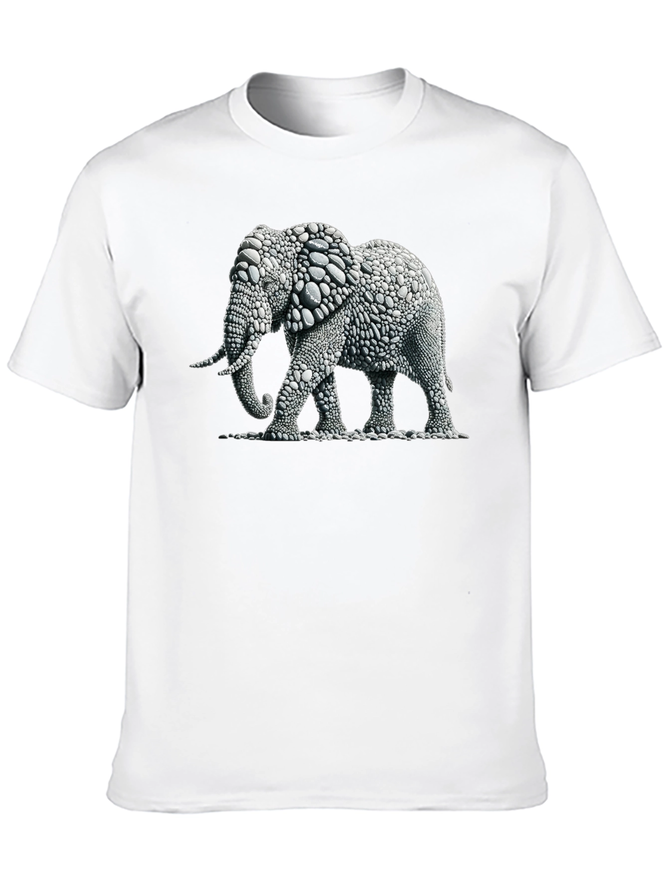 Black Elephant Graphic Black T-Shirt view 10