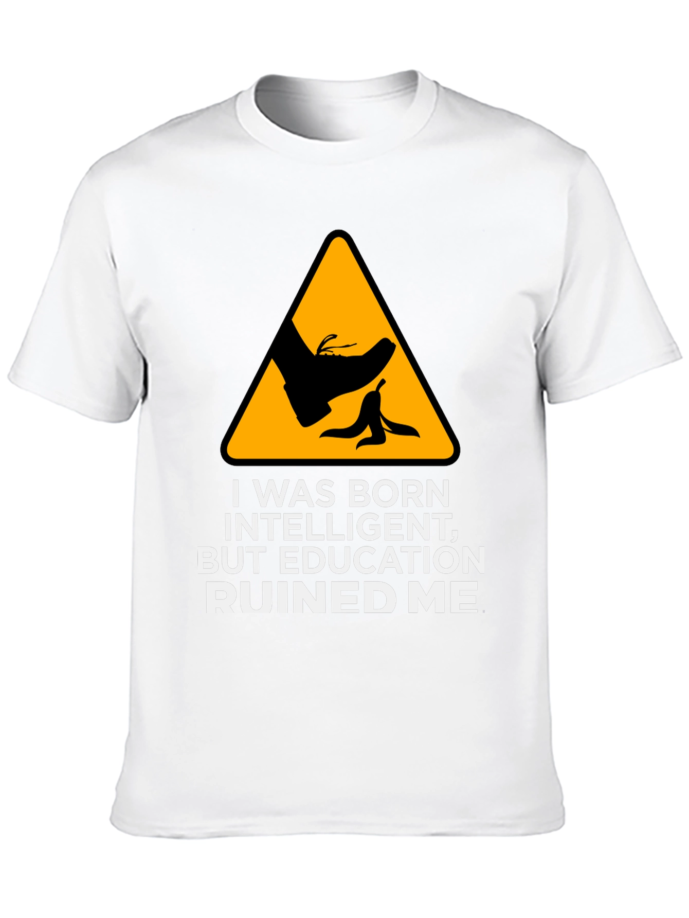 Black Funny "Education Ruined Me" Graphic Tee view 10