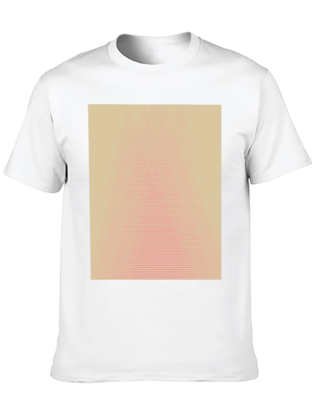 Black Geometric Illusion Tee - Modern Abstract Design view 10