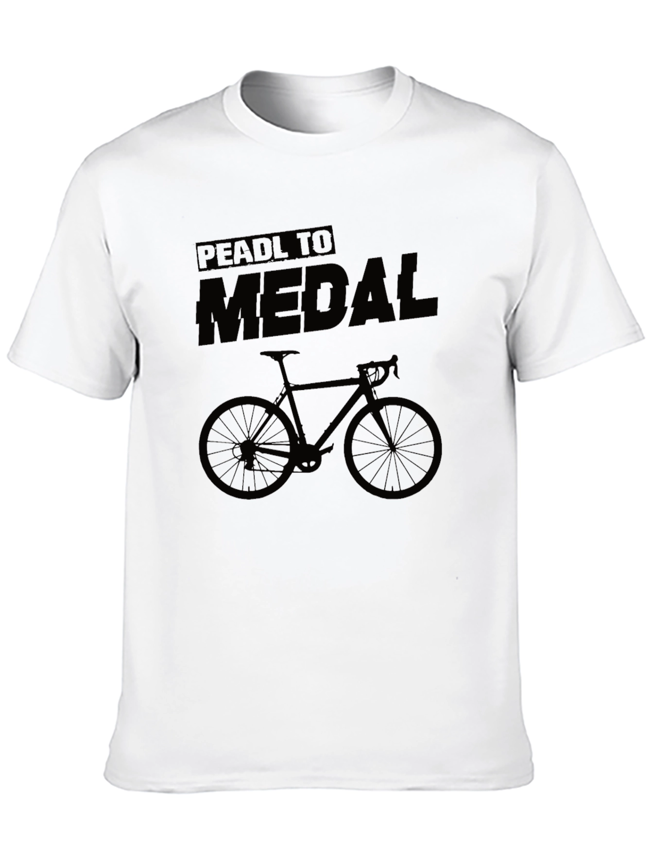 Black Pedal to Medal Black Graphic T-Shirt view 10
