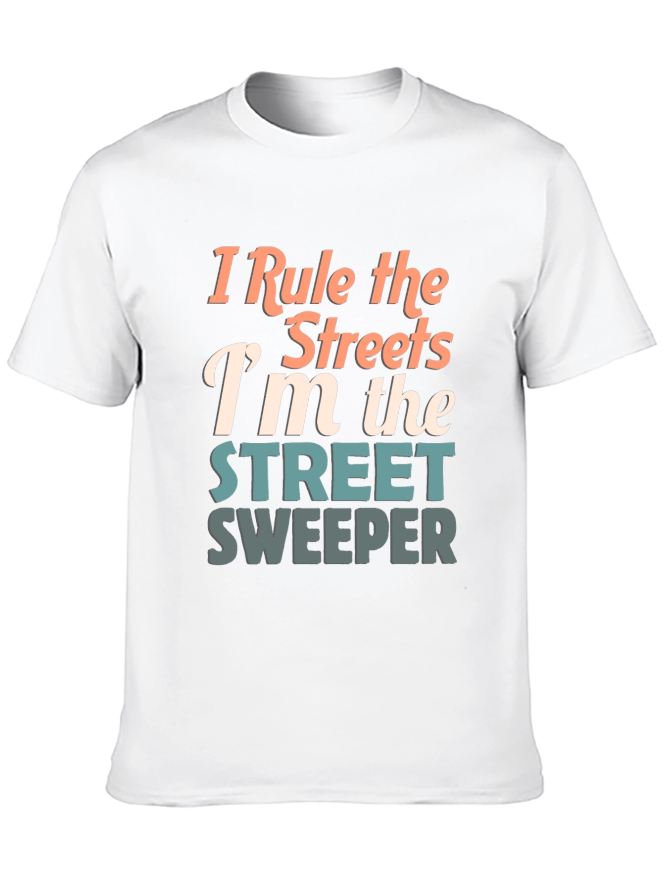 Black Street Sweeper Graphic Tee - "I Rule the Streets" view 10
