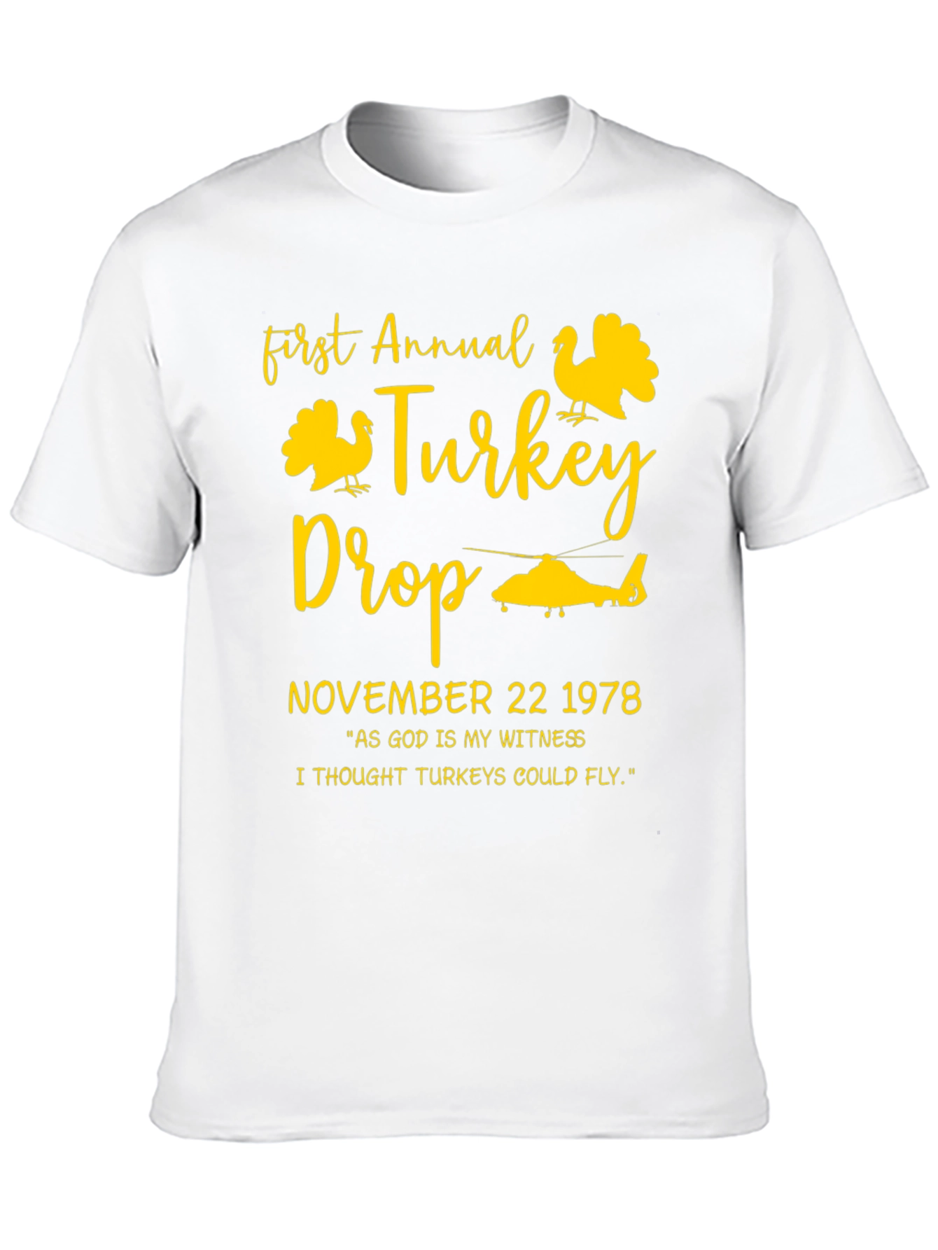Black First Annual Turkey Drop T-Shirt - November 22 1978 view 10