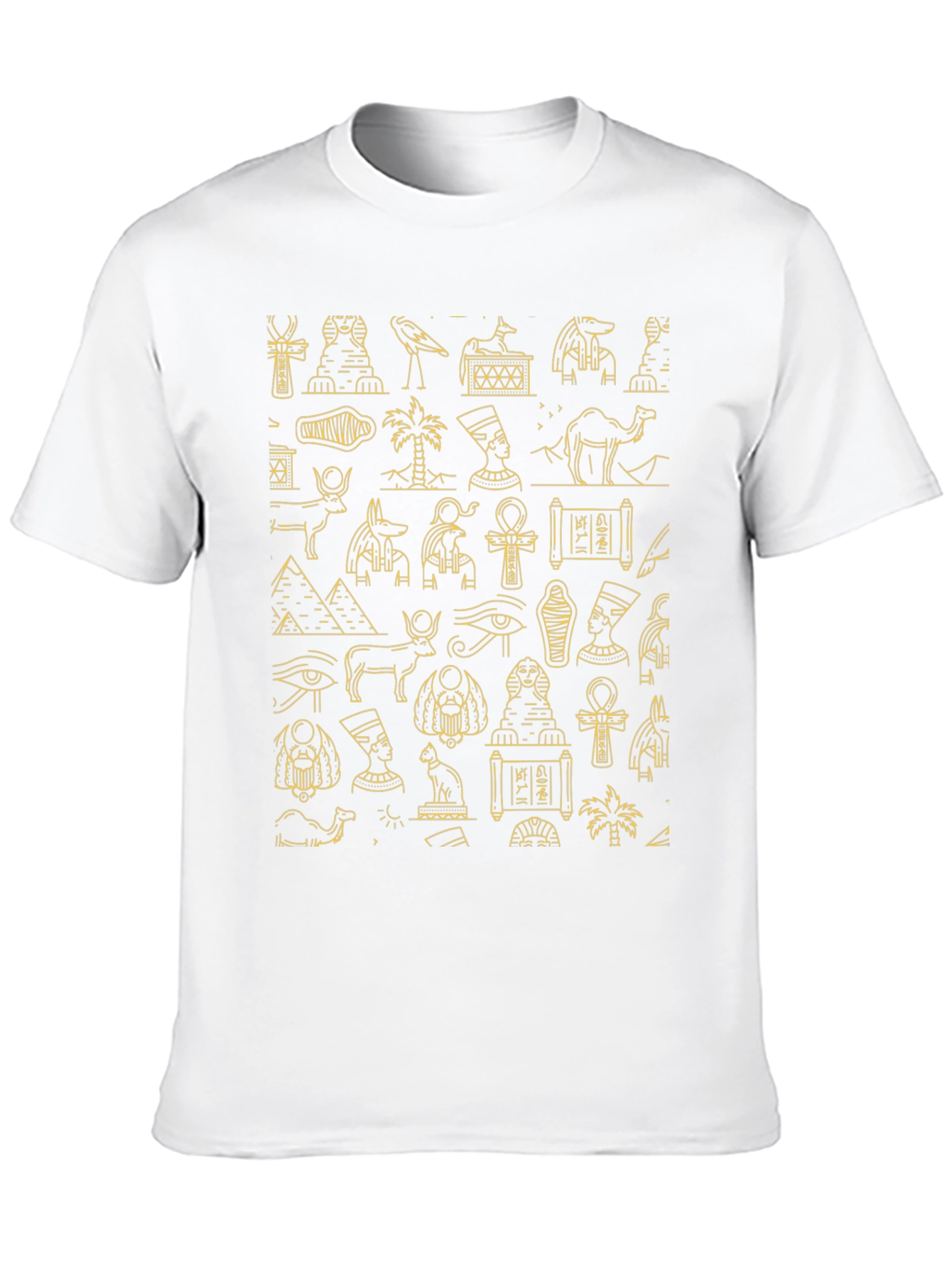 Egyptian Art Pattern Graphic Tee - 10