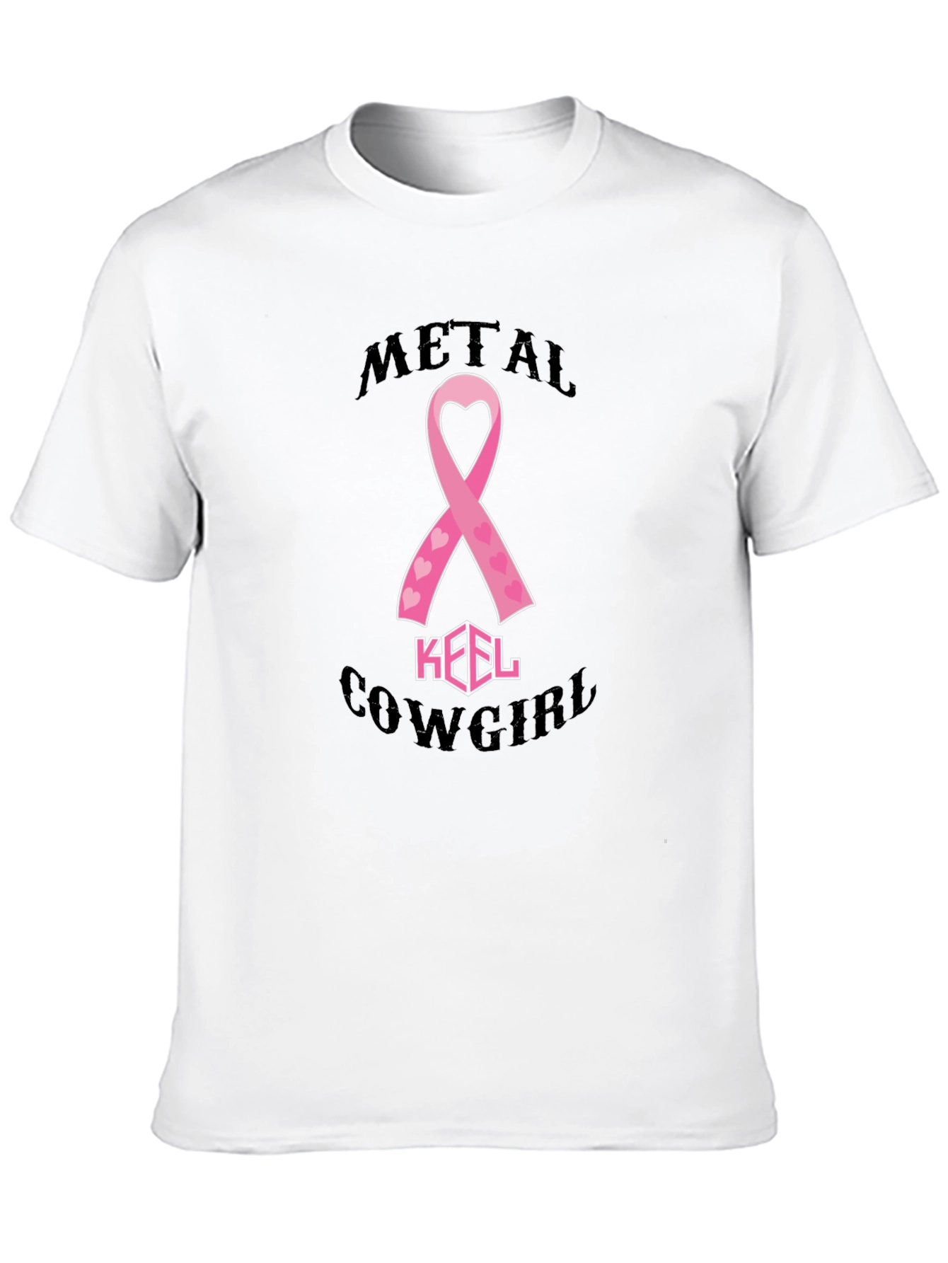 Metal Cowgirl Breast Cancer Awareness T-Shirt - 10