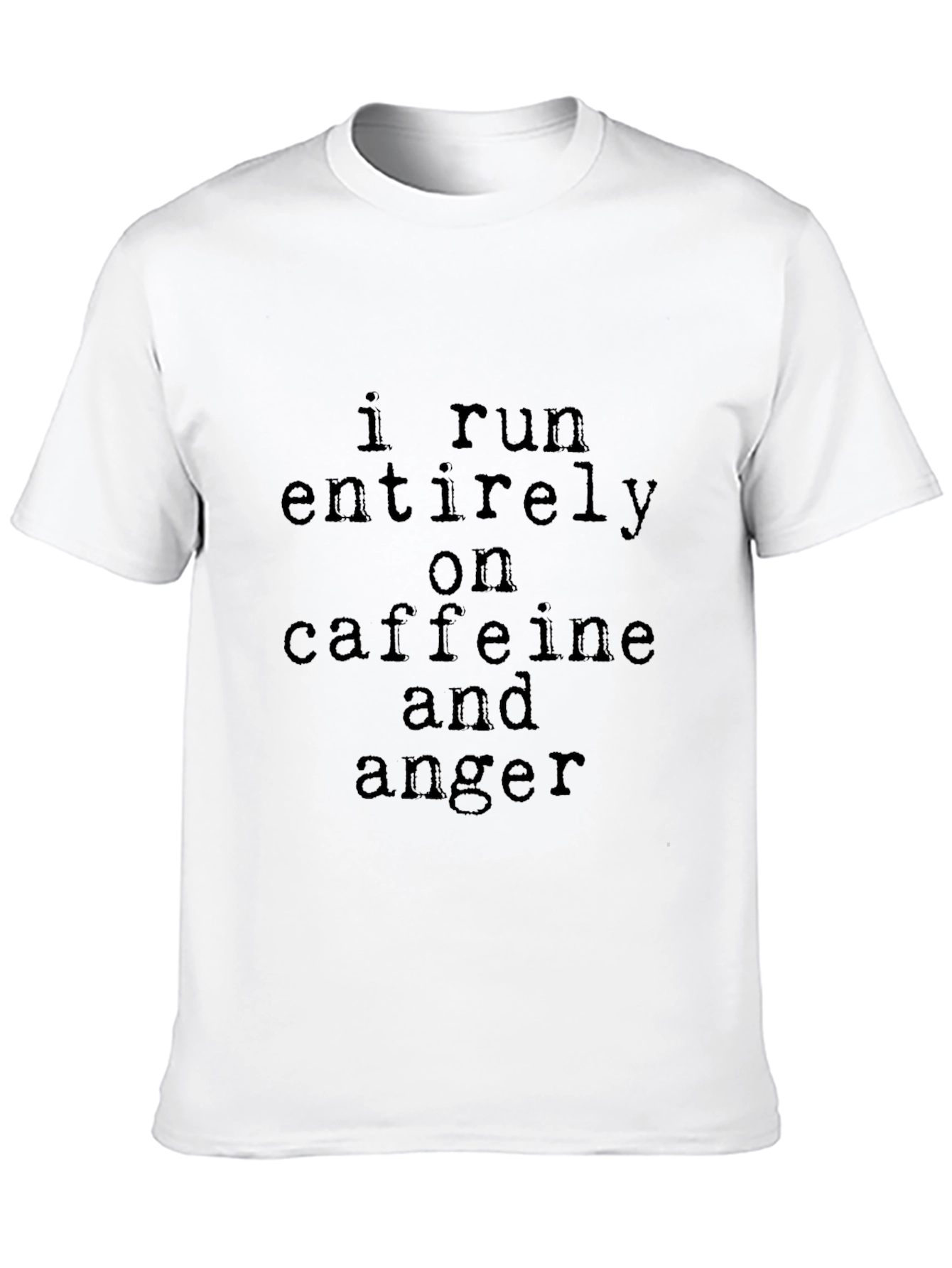 Black Caffeine & Anger T-Shirt - Sarcastic Humor Tee view 10