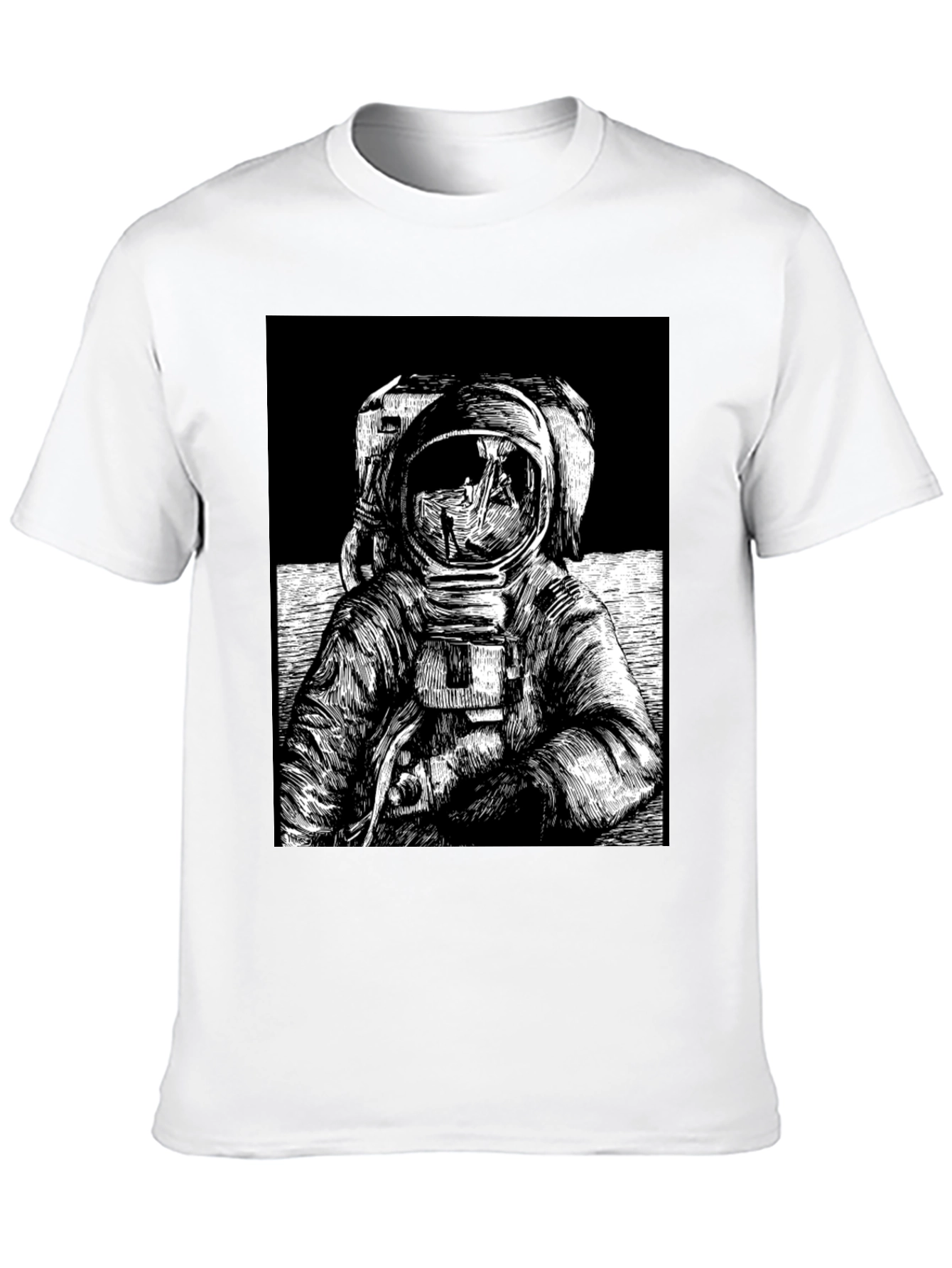 Black Astronaut Graphic Tee - Space Explorer T-Shirt view 10