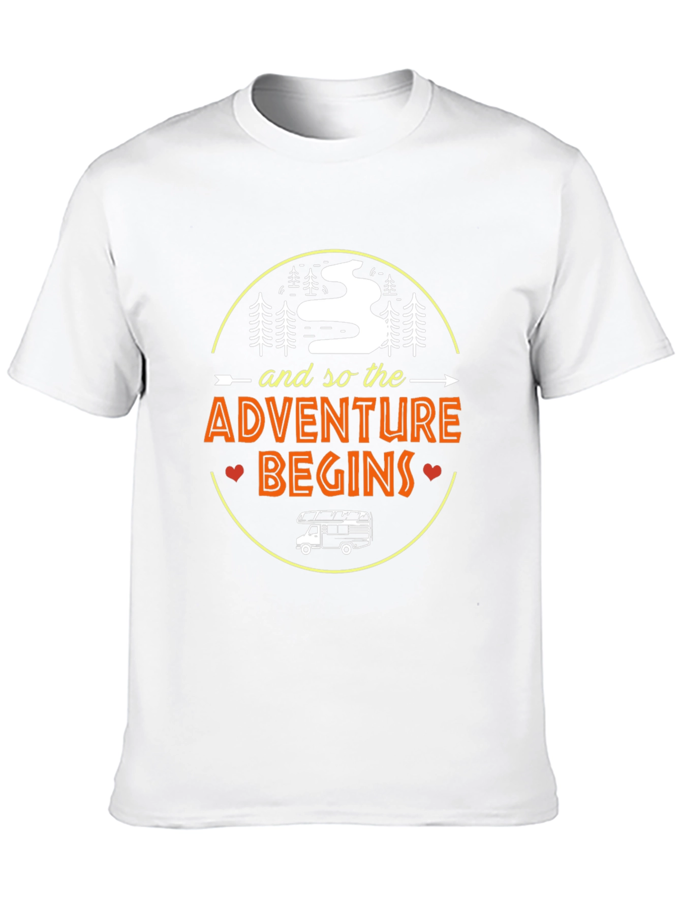 Black Adventure Begins Graphic Tee view 10