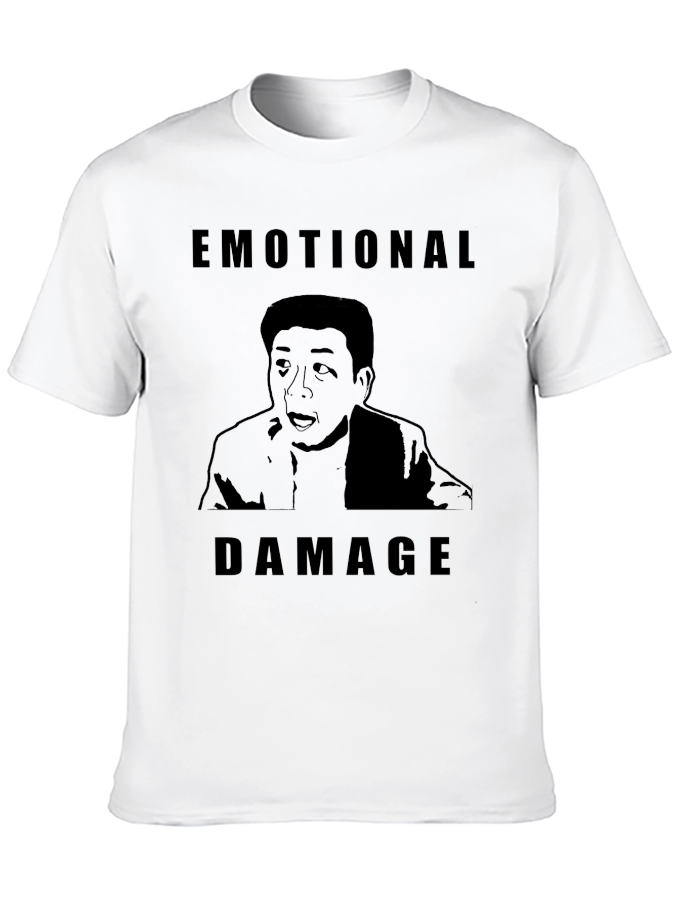 Black Emotional Damage Meme Graphic Tee view 10