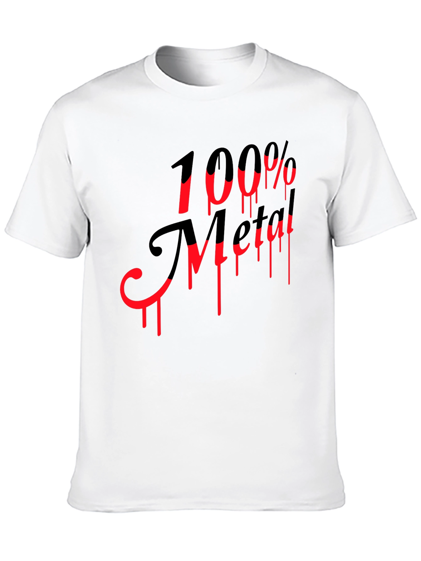 Black 100% Metal Black Graphic T-Shirt - Rock On! view 10