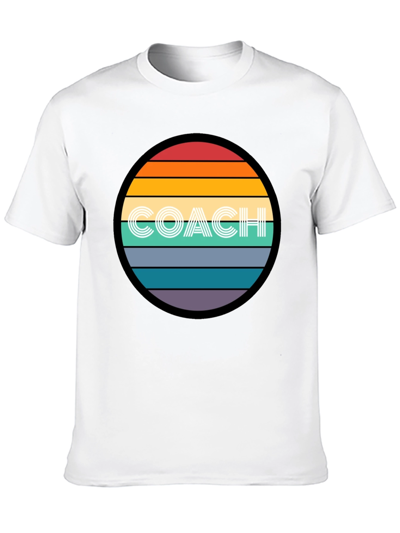 Black Retro Sunset Coach T-Shirt - Vintage Style Tee view 10