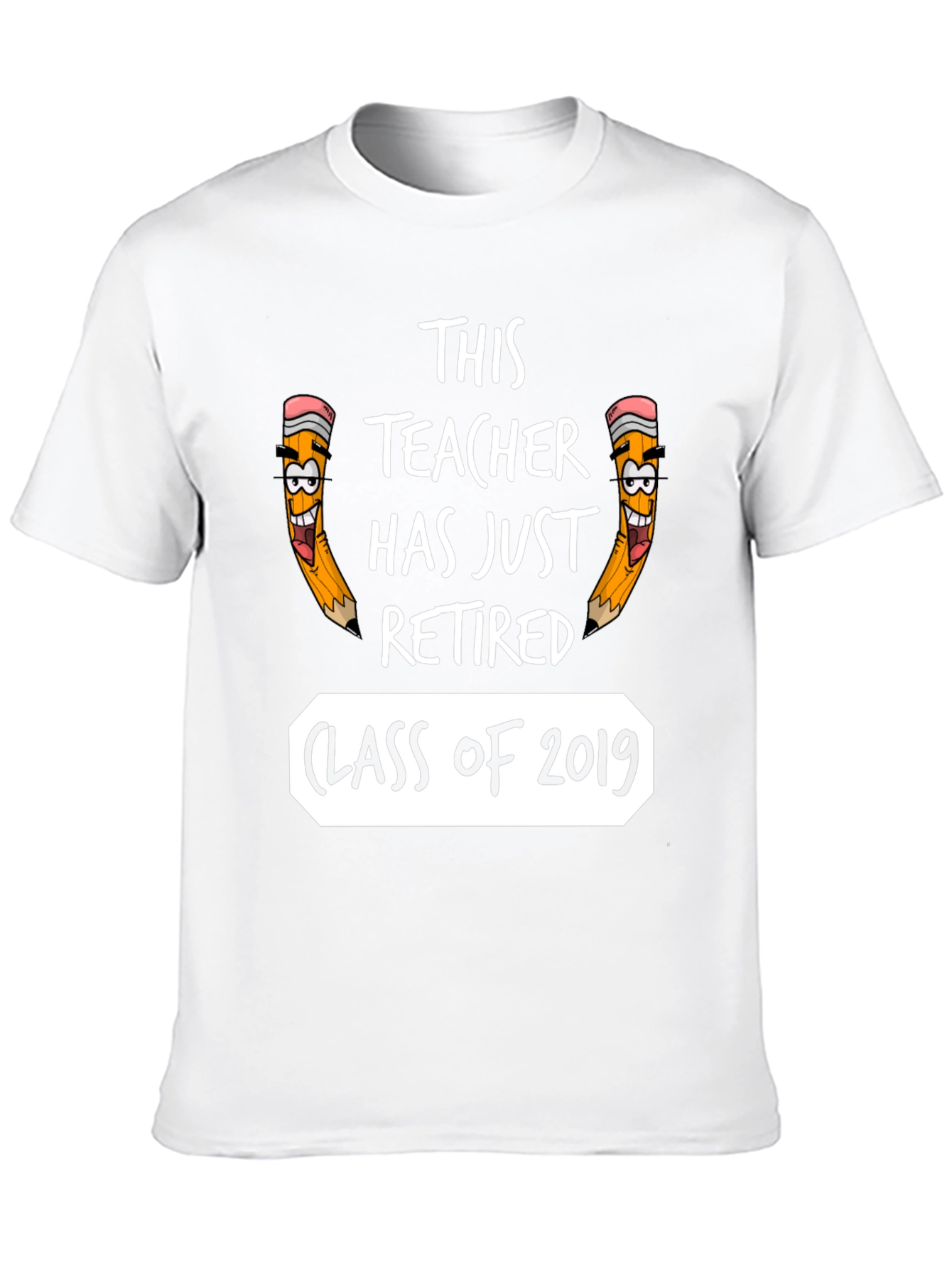 Black Retired Teacher 2019 Class T-Shirt view 10