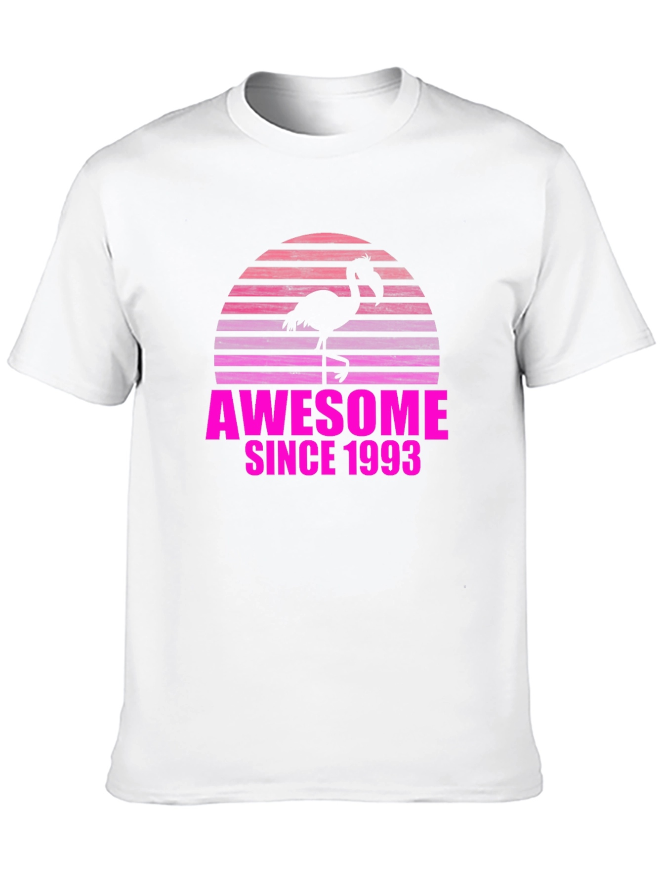 Black Awesome Since 1993 Flamingo T-Shirt view 10