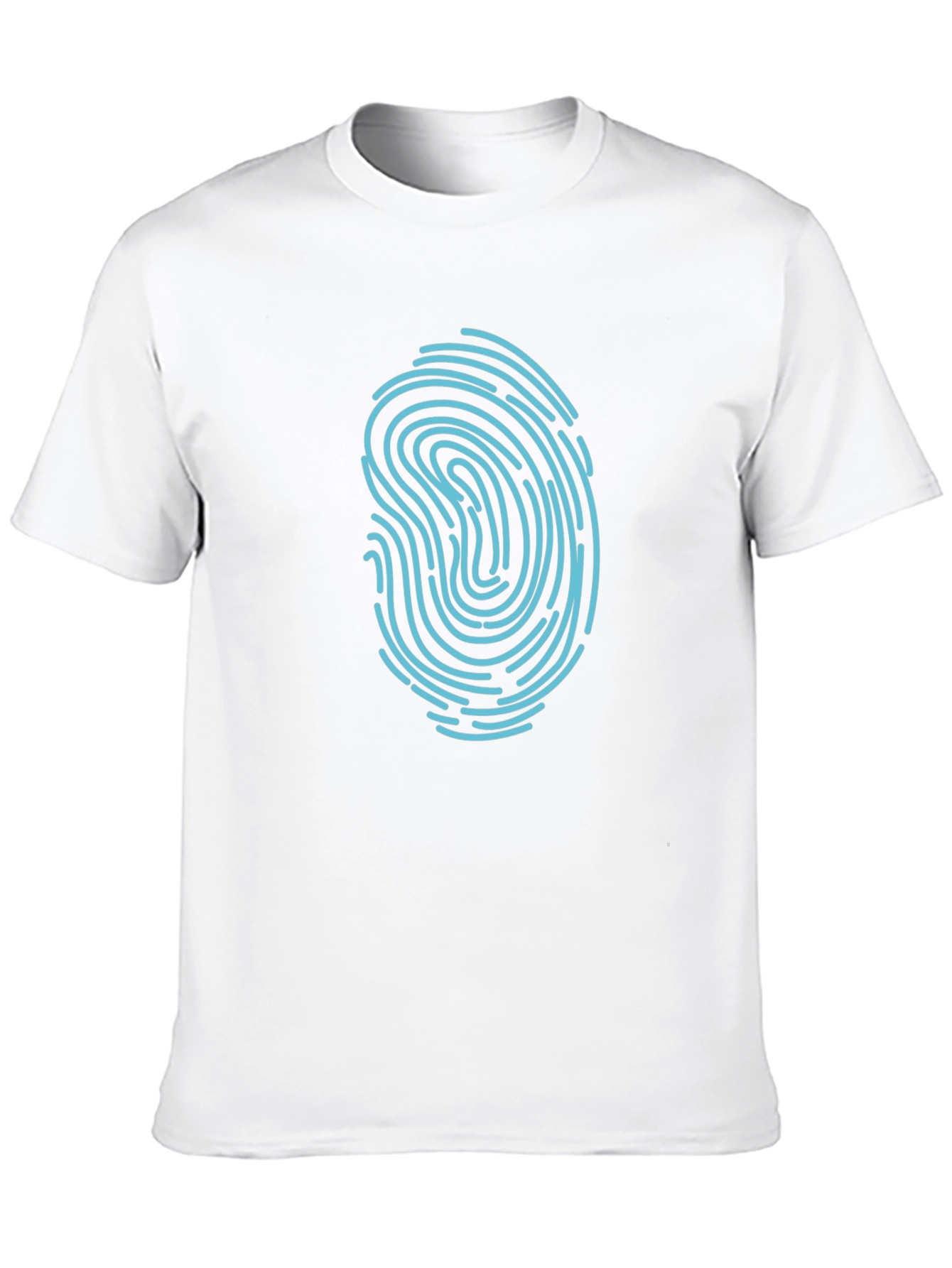 Black Fingerprint Graphic Black T-Shirt view 10