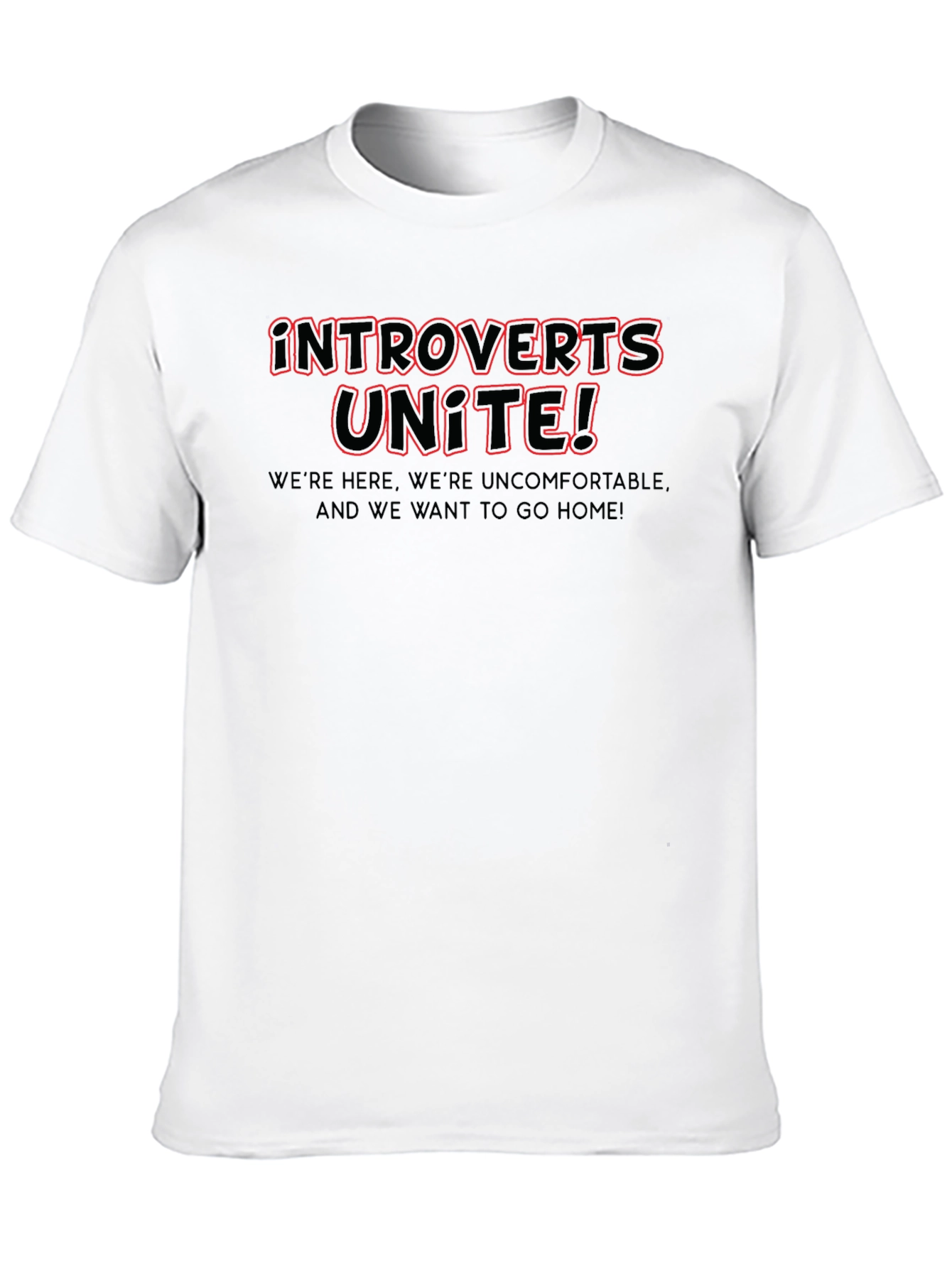 Black Introverts Unite! Graphic Tee view 10