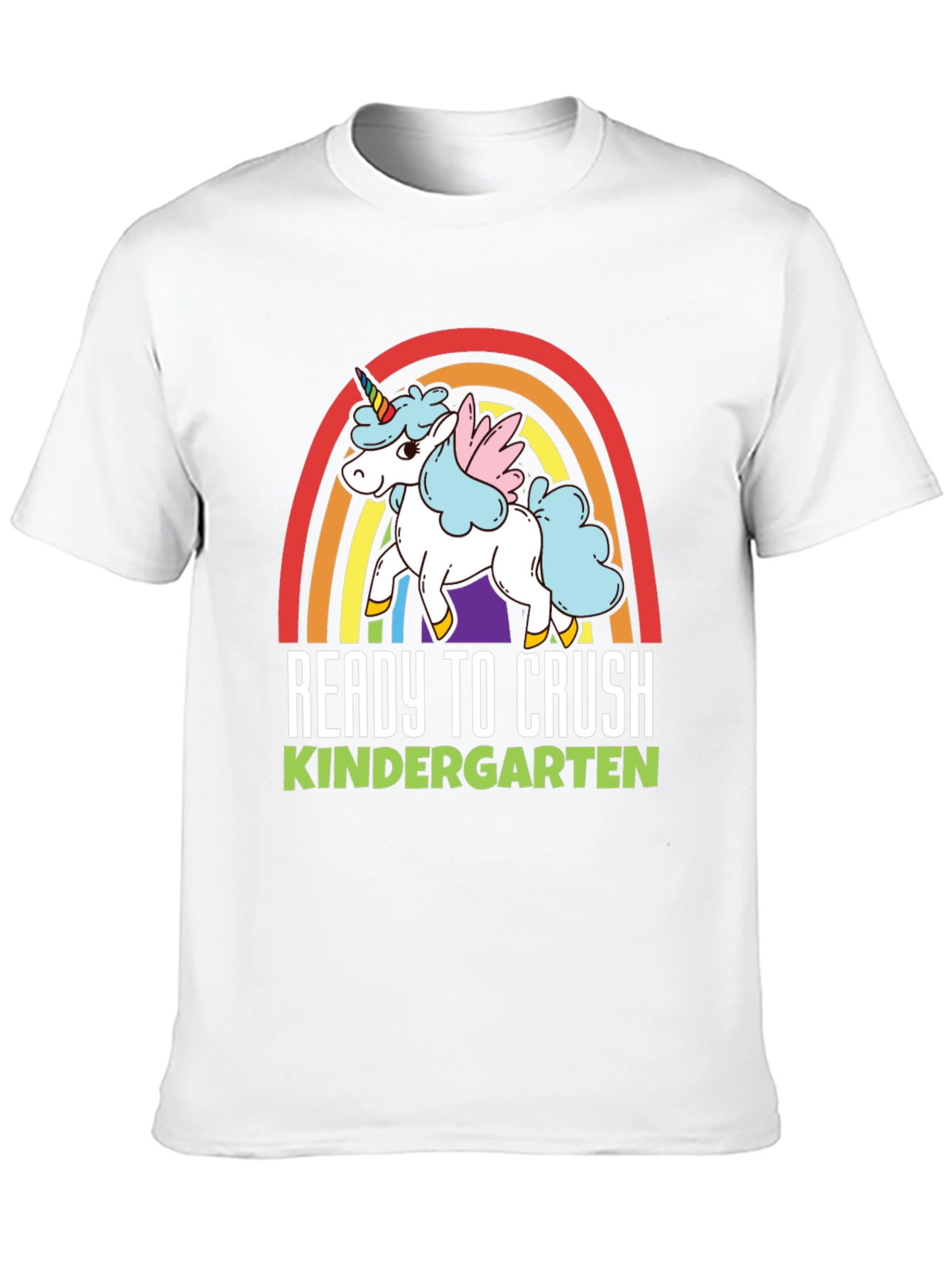 Black Ready to Crush Kindergarten Unicorn T-Shirt view 10