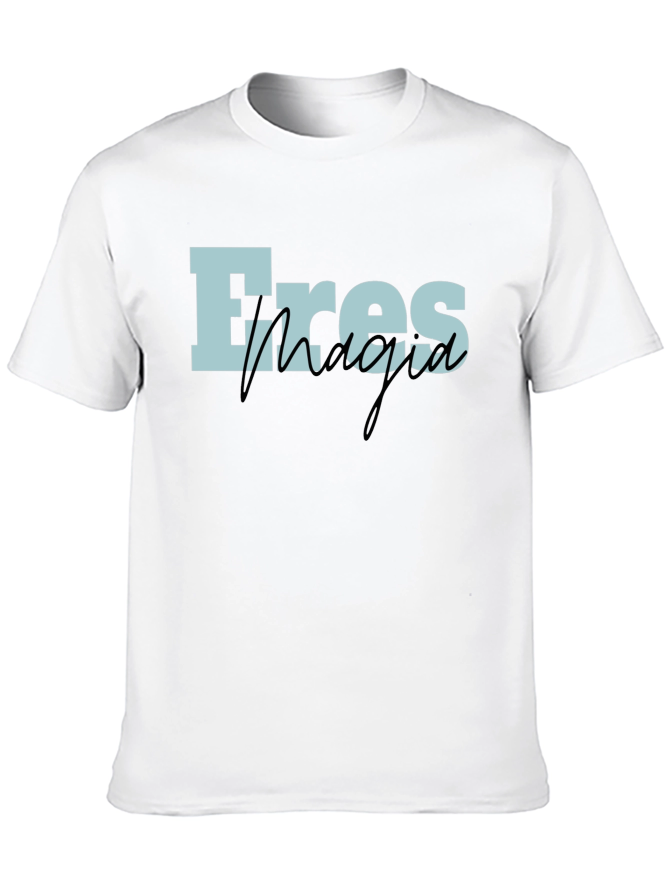 Black Eres Magia Graphic T-Shirt - Black Cotton Blend Tee view 10