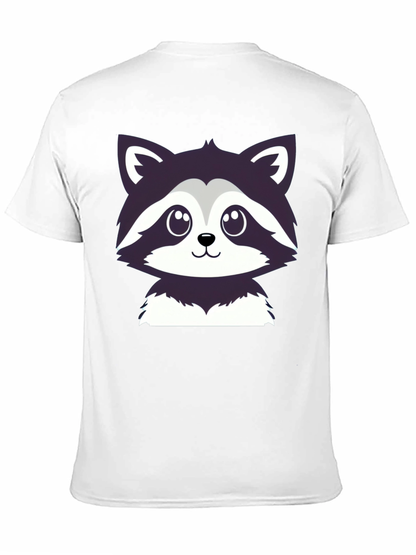 Black Cute Raccoon Graphic Tee - Soft Cotton Blend view 11