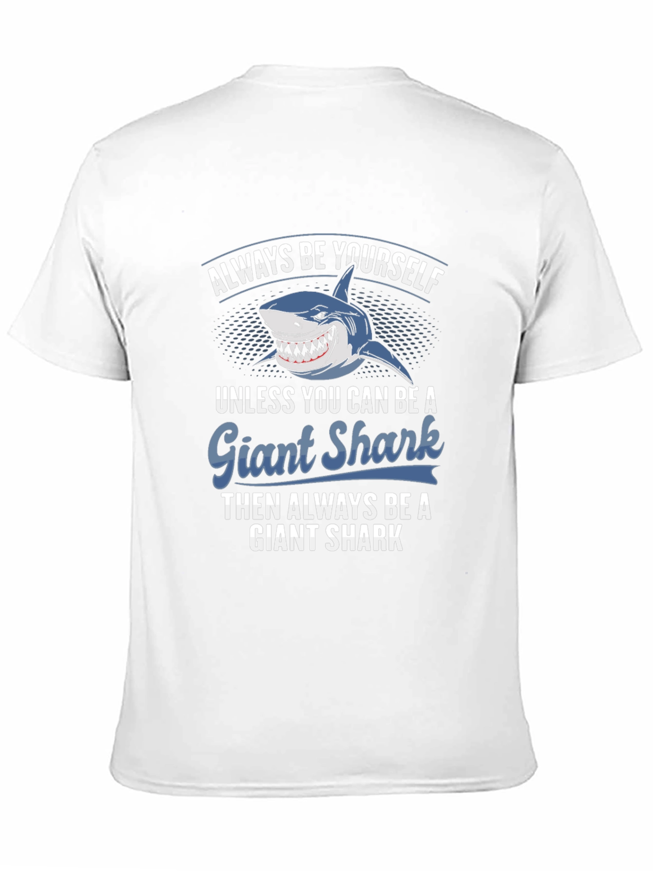 Black Giant Shark T-Shirt - Always Be Yourself Graphic Tee view 11