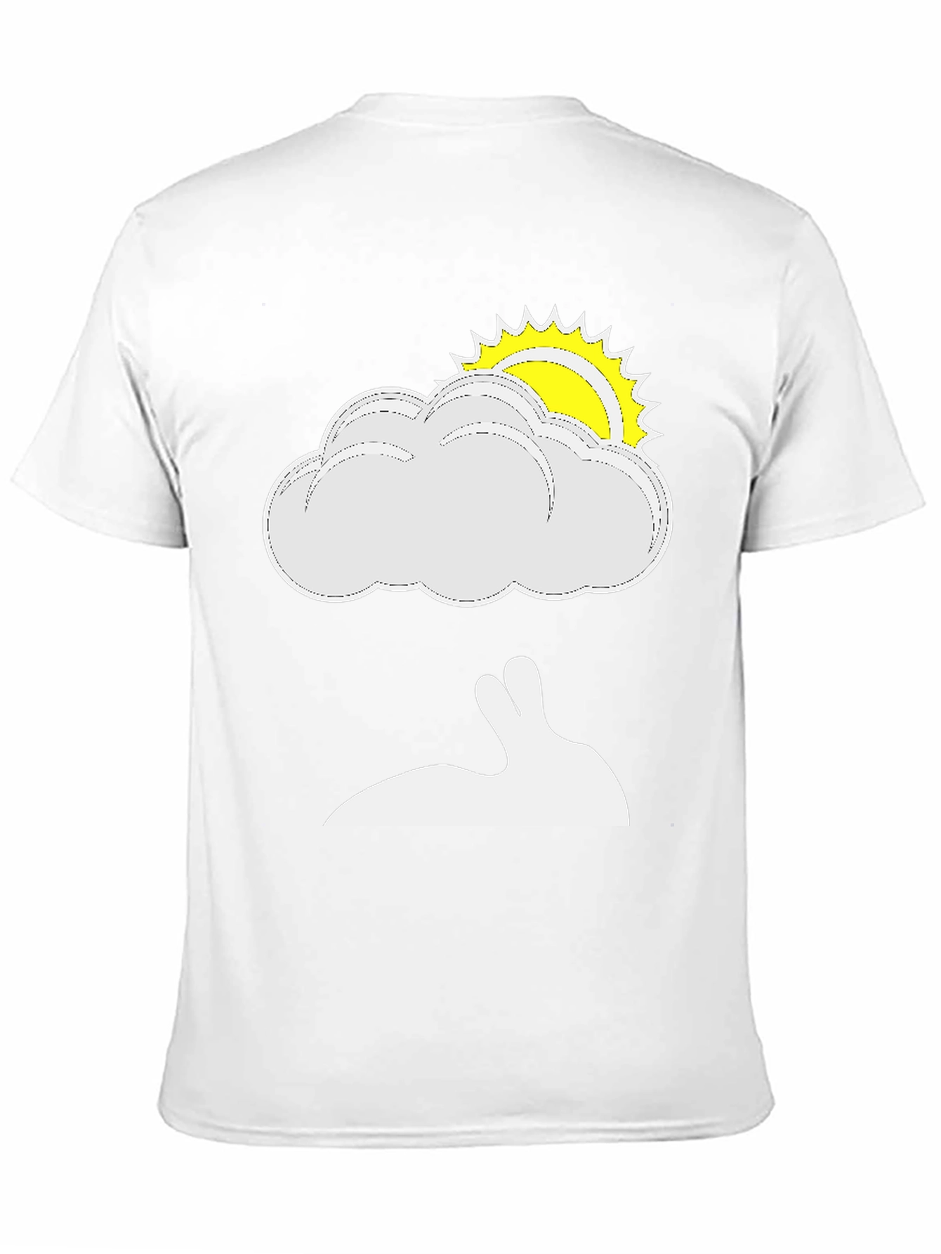 Black Cloud & Rabbit Graphic Tee view 11