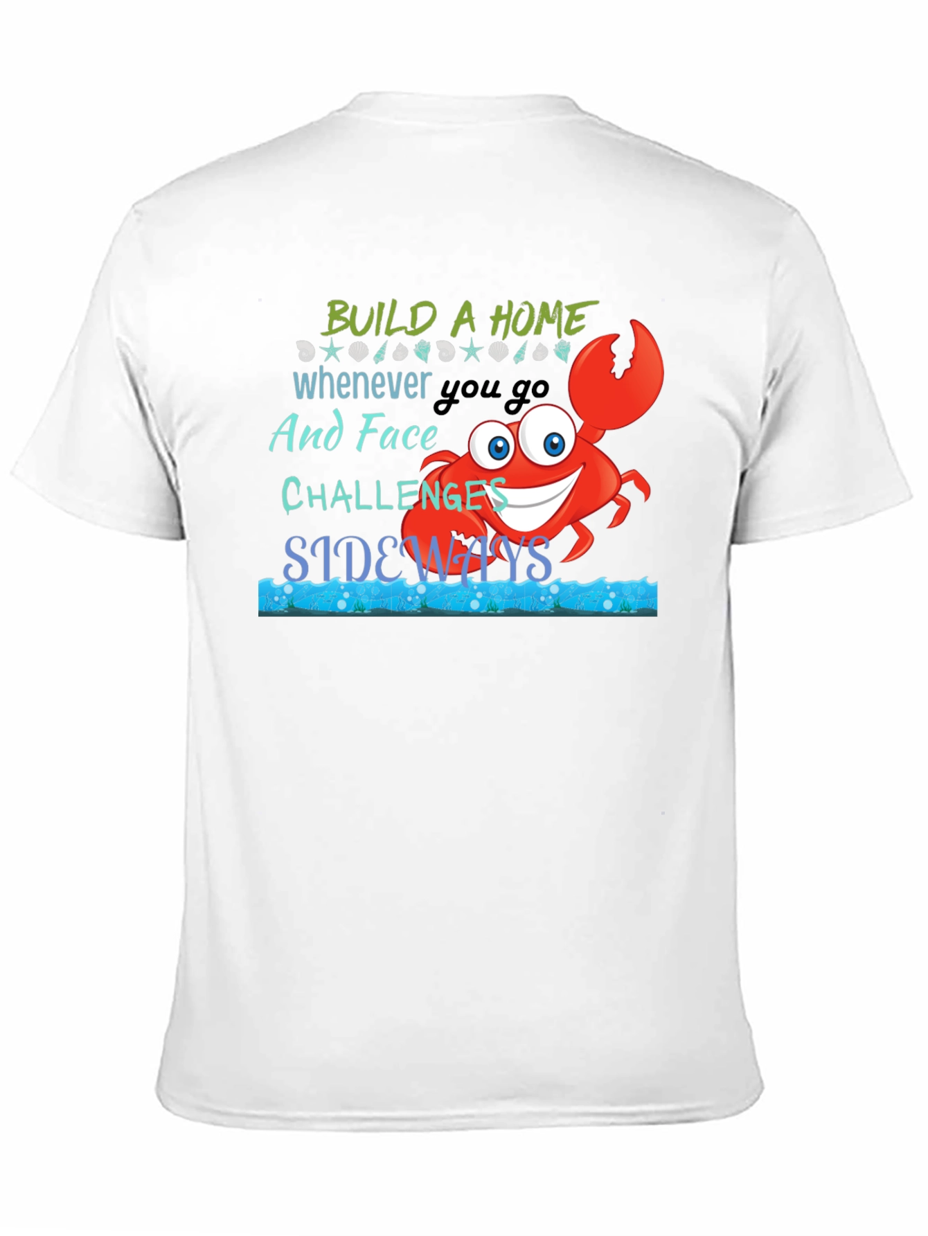 Black Build A Home Crab Graphic T-Shirt view 11
