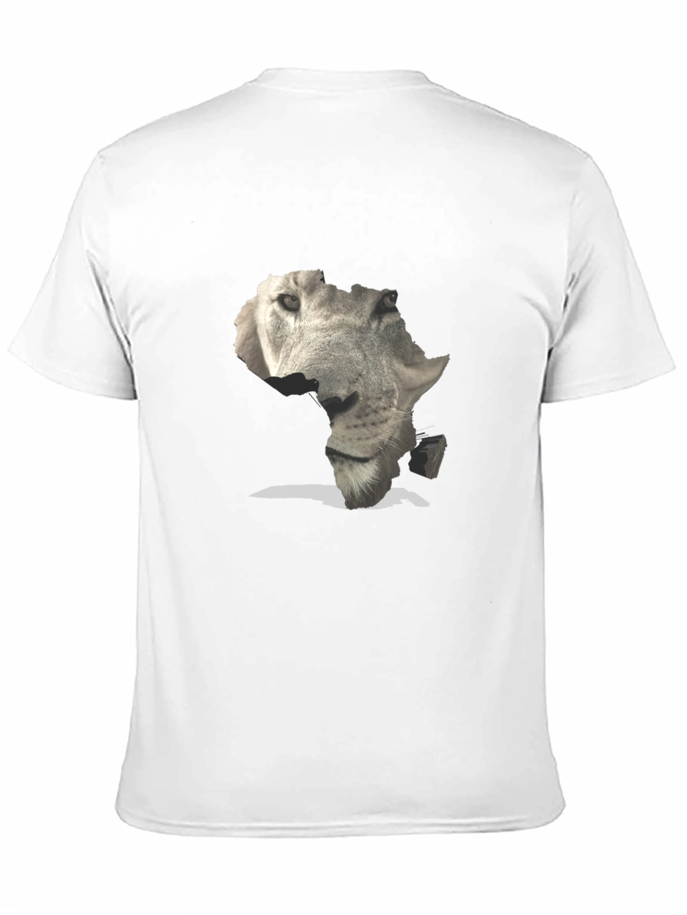 Black Africa Lion Face Graphic Tee - Black view 11