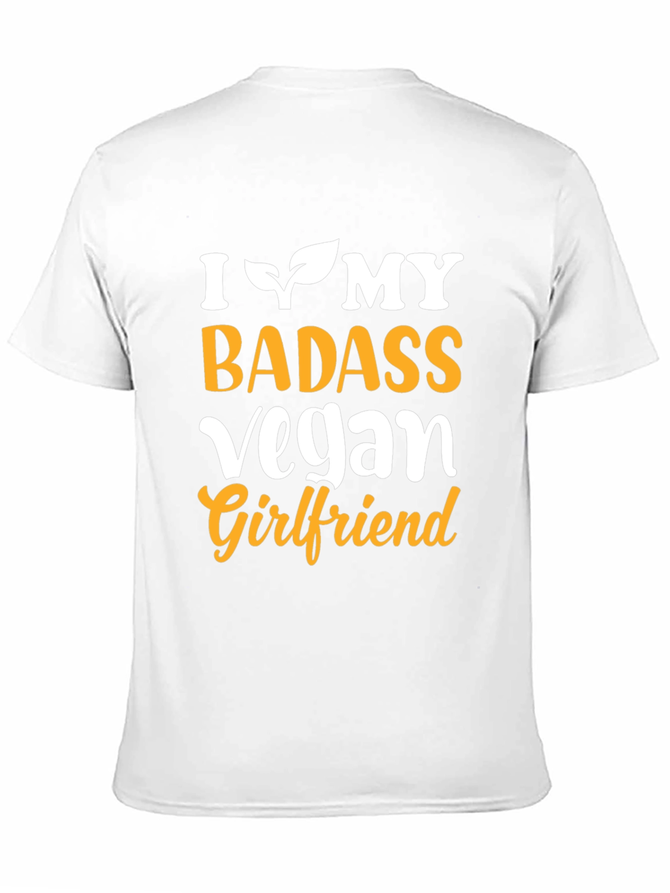 Black I Heart My Badass Vegan Girlfriend Graphic Tee view 11