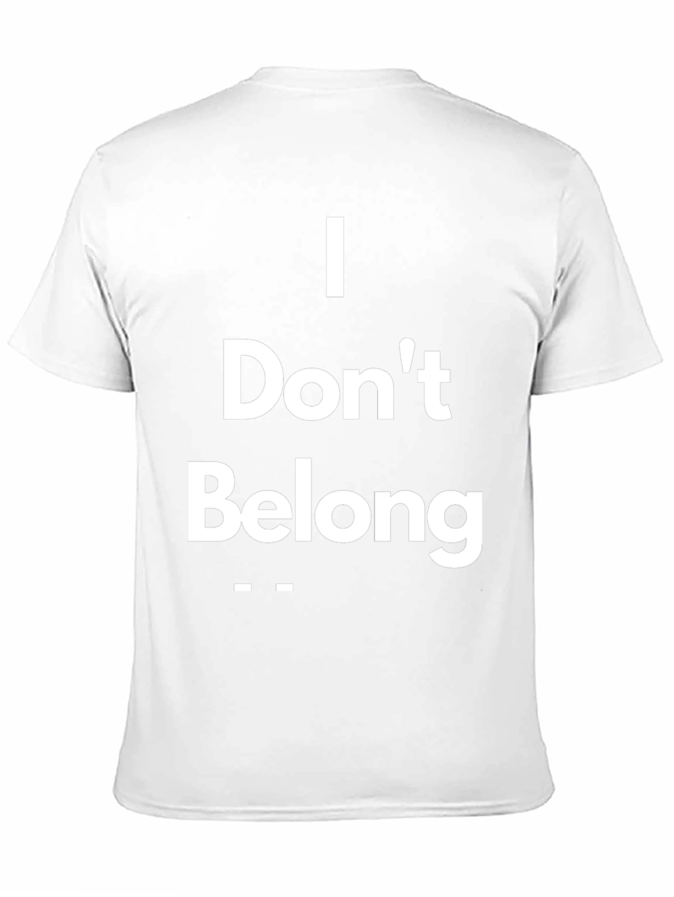 Black I Don't Belong Graphic Tee - Casual Comfort view 11