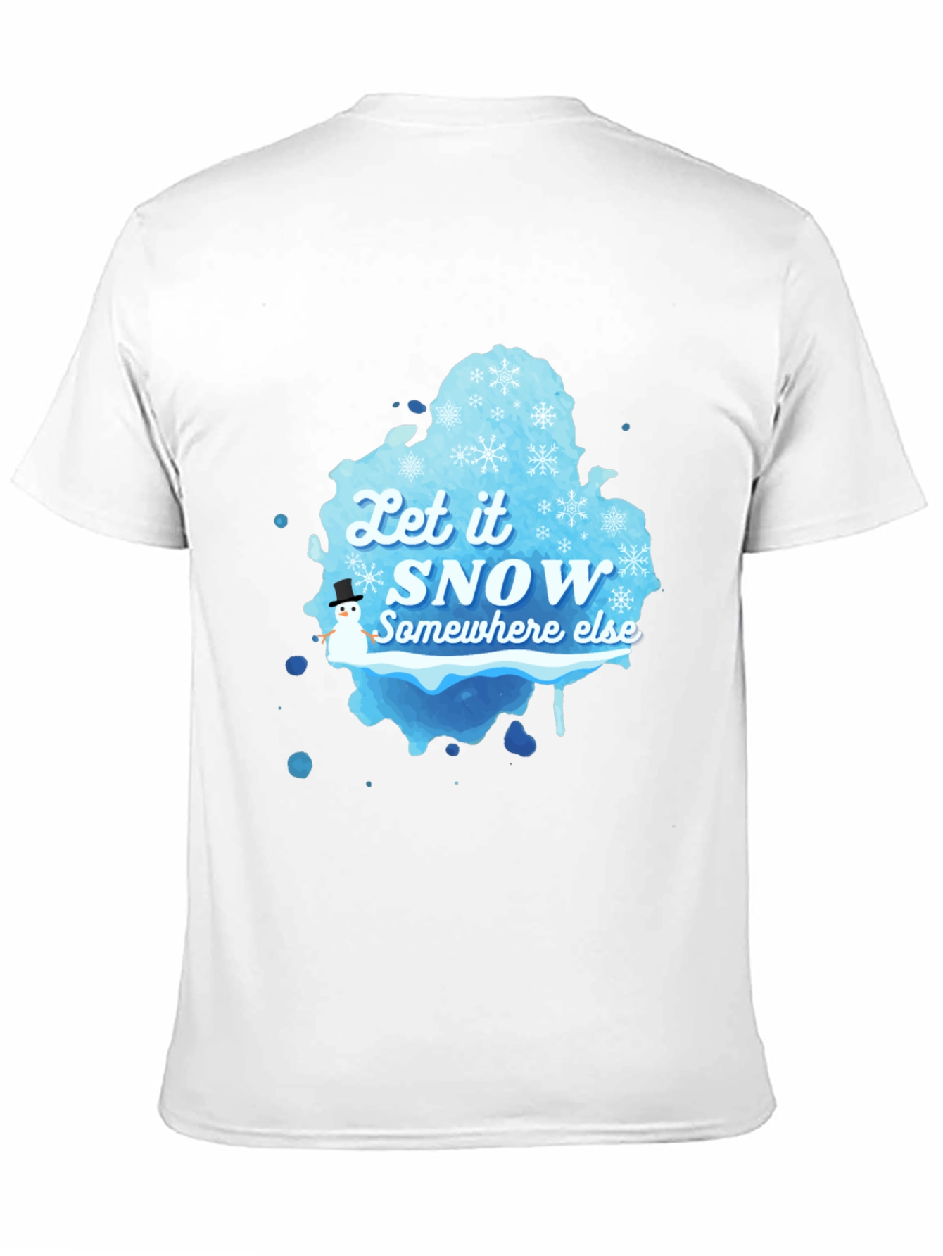 Black Let it Snow Graphic T-Shirt view 11