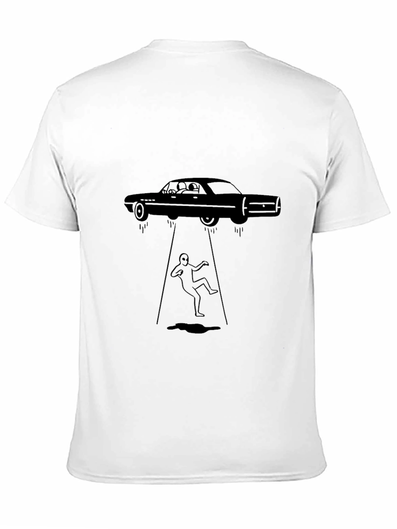 Black Car Abduction Graphic Tee view 11