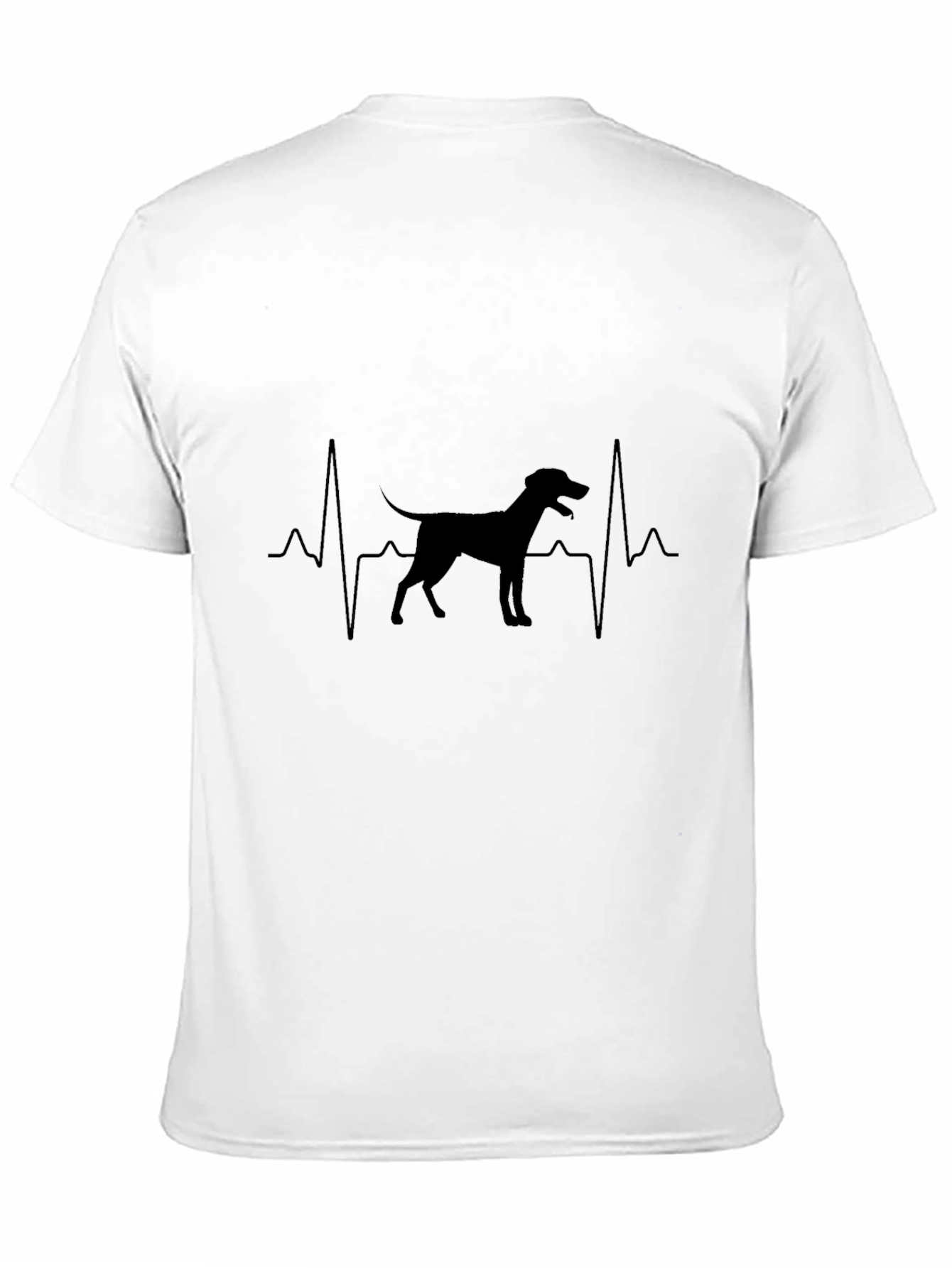 Black Dog Heartbeat T-Shirt - Pet Lover Tee view 11