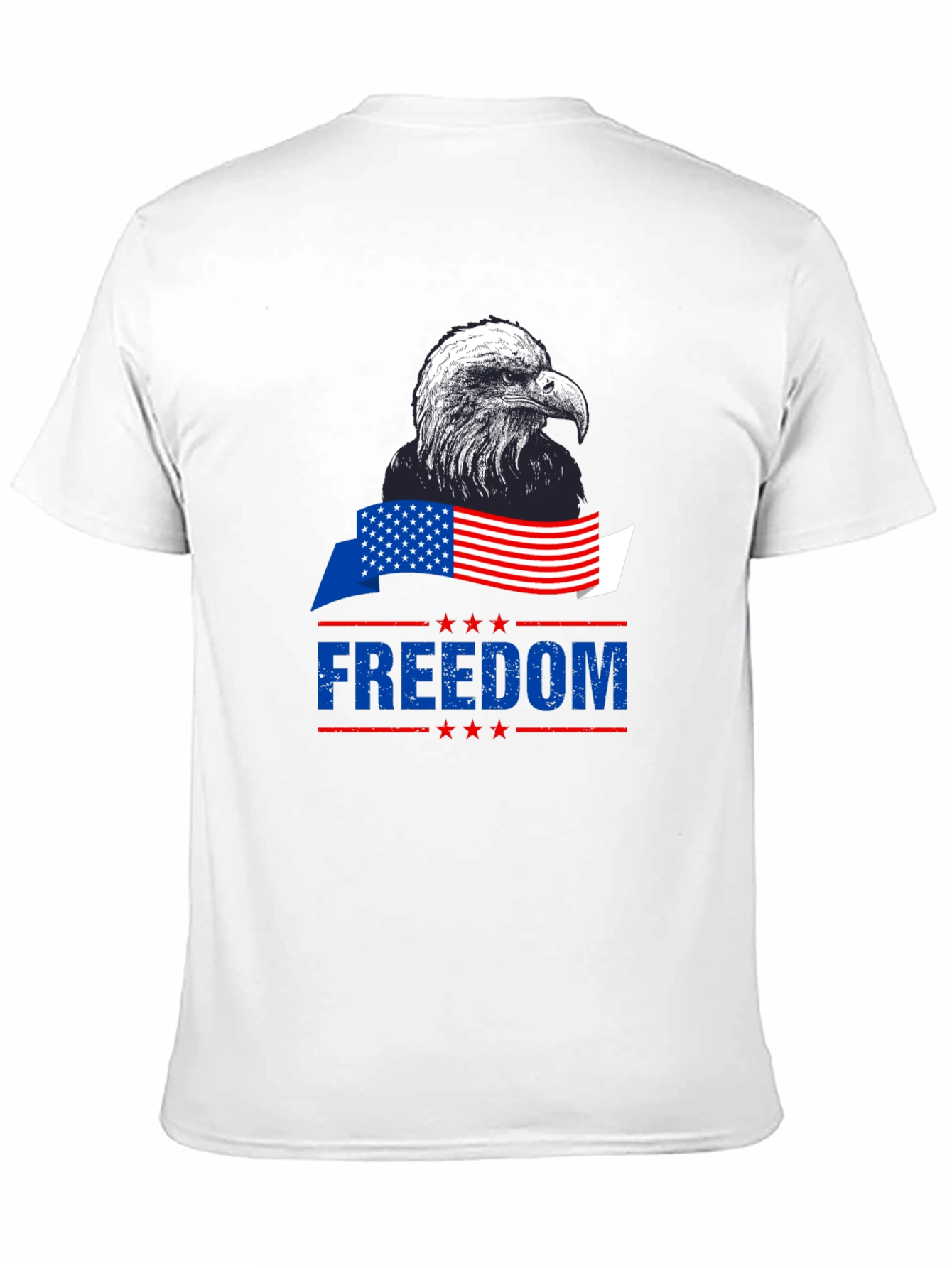 Black Patriotic Eagle Freedom T-Shirt - American Pride view 11