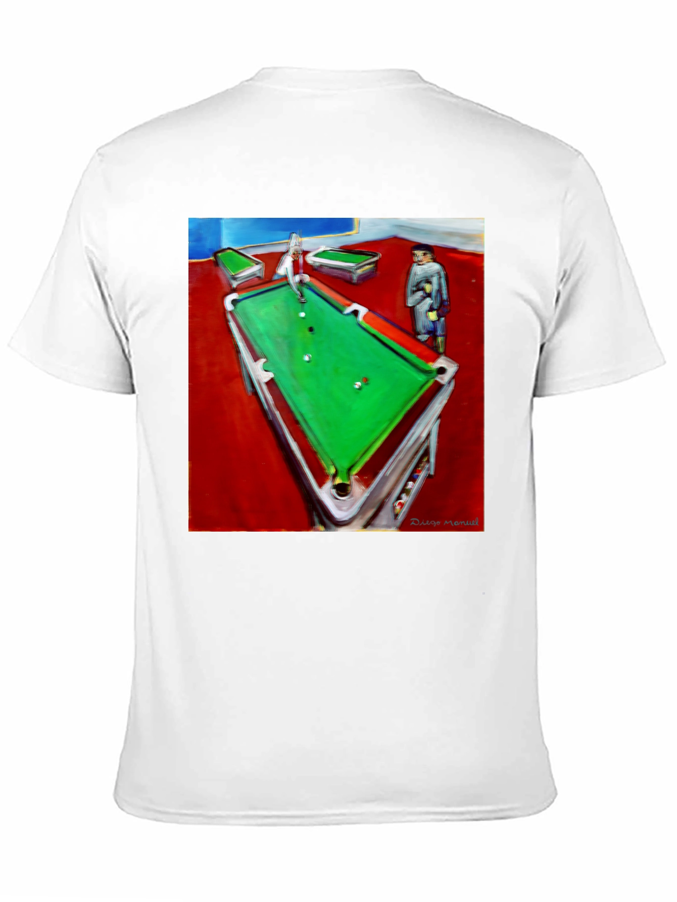 Abstract Pool Hall Graphic Tee - 11