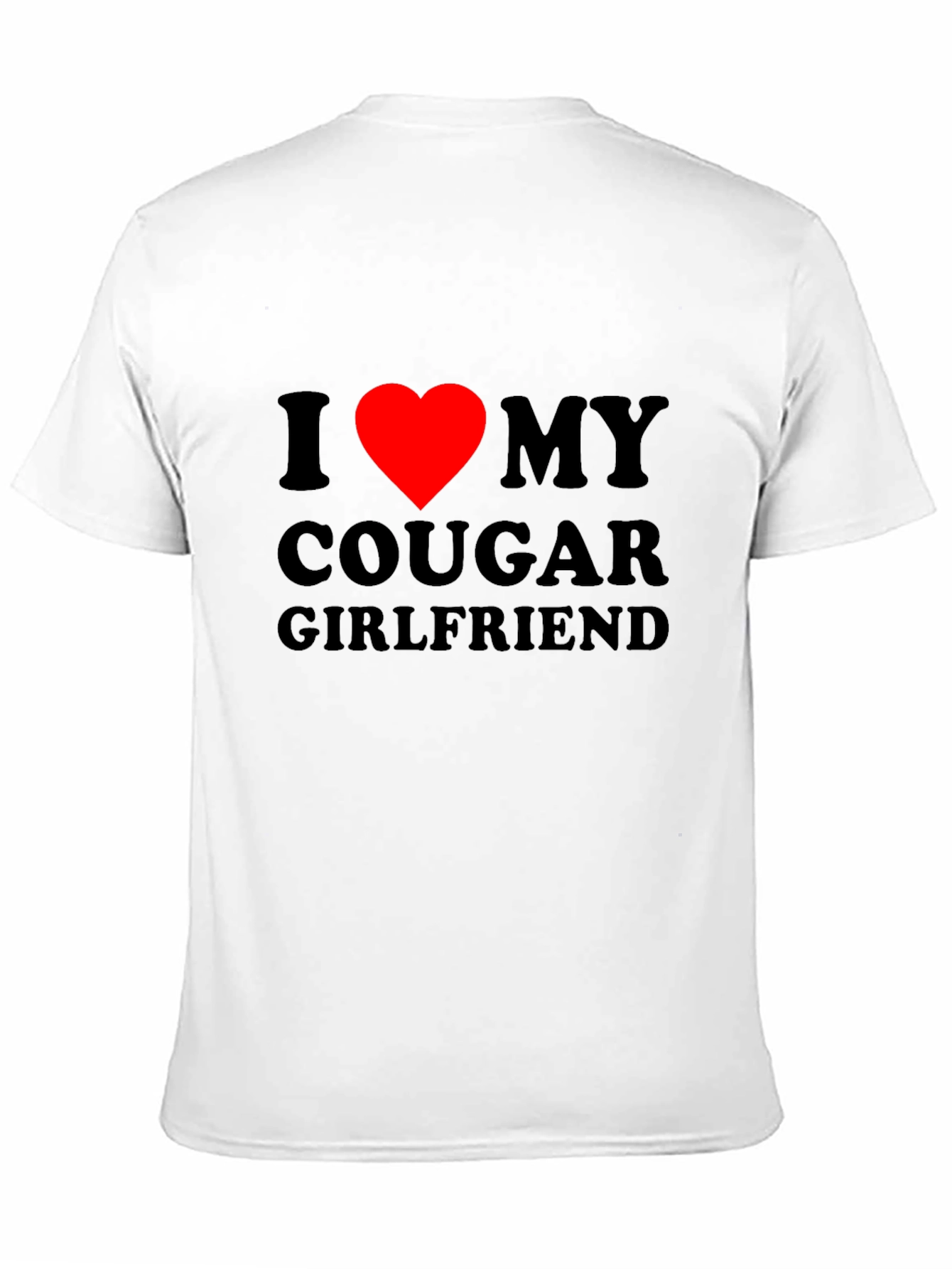 Black I Heart My Cougar Girlfriend T-Shirt - Bold Graphic Tee view 11